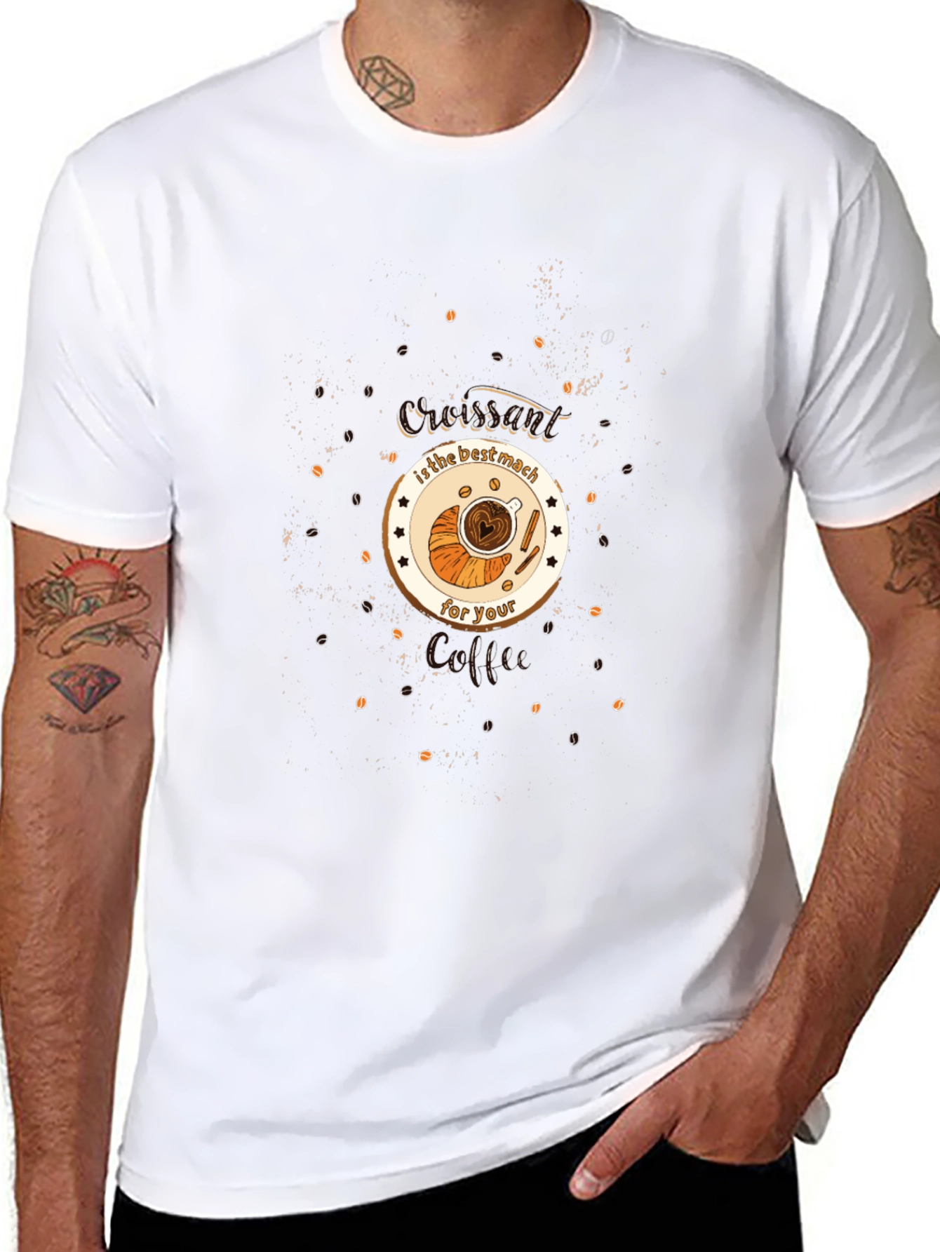Croissant & Coffee Lovers T-Shirt