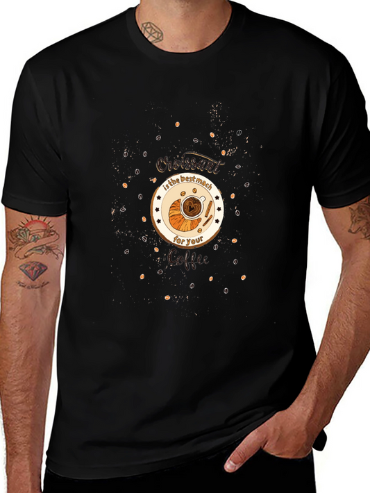Croissant & Coffee Lovers T-Shirt