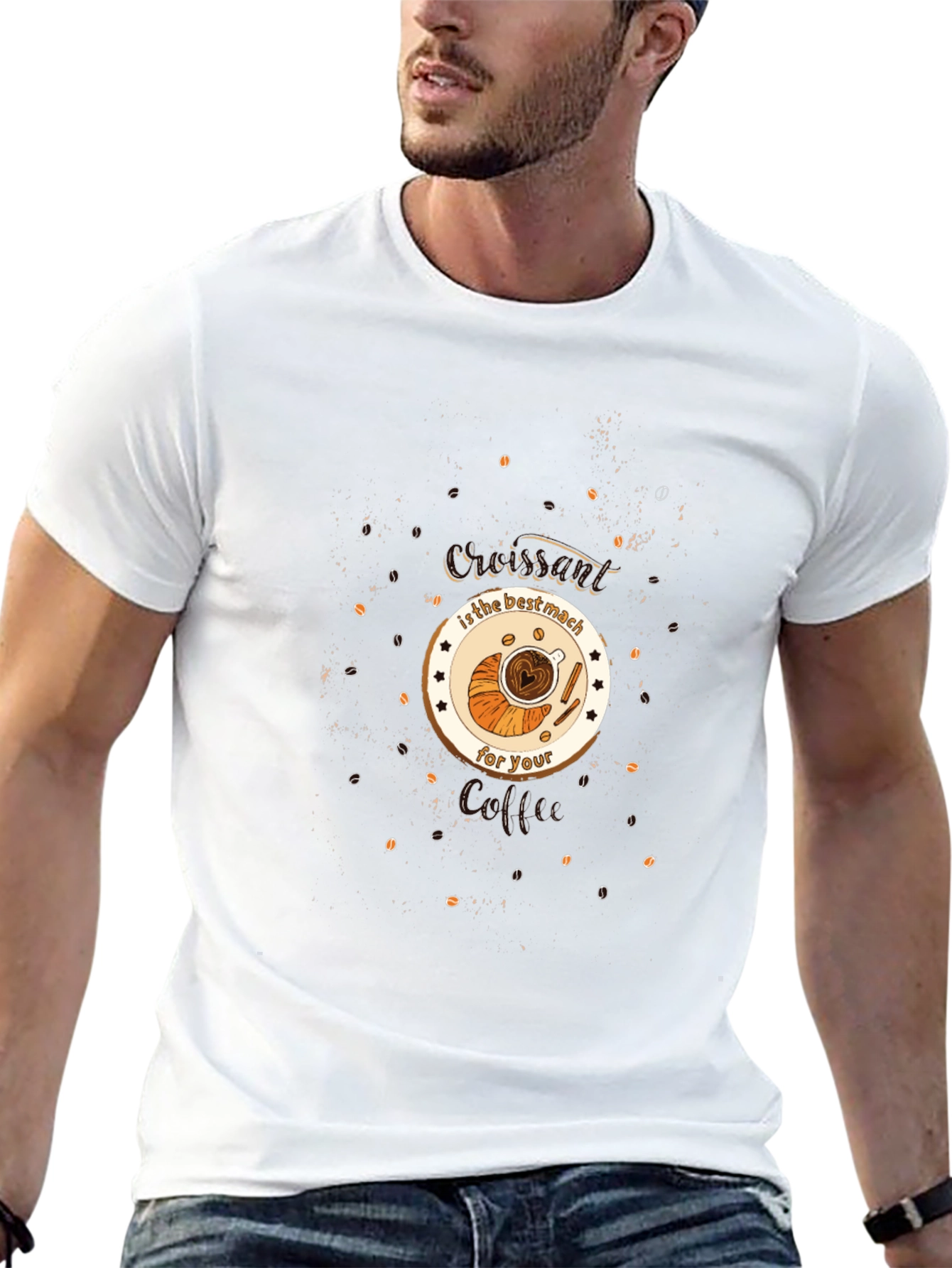 Croissant & Coffee Lovers T-Shirt