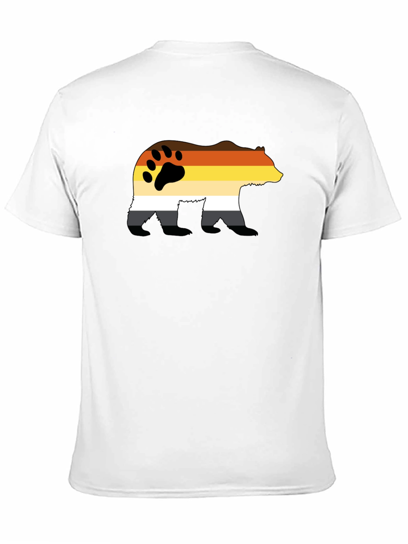 Bear Pride Graphic T-Shirt - Black Crew Neck Tee