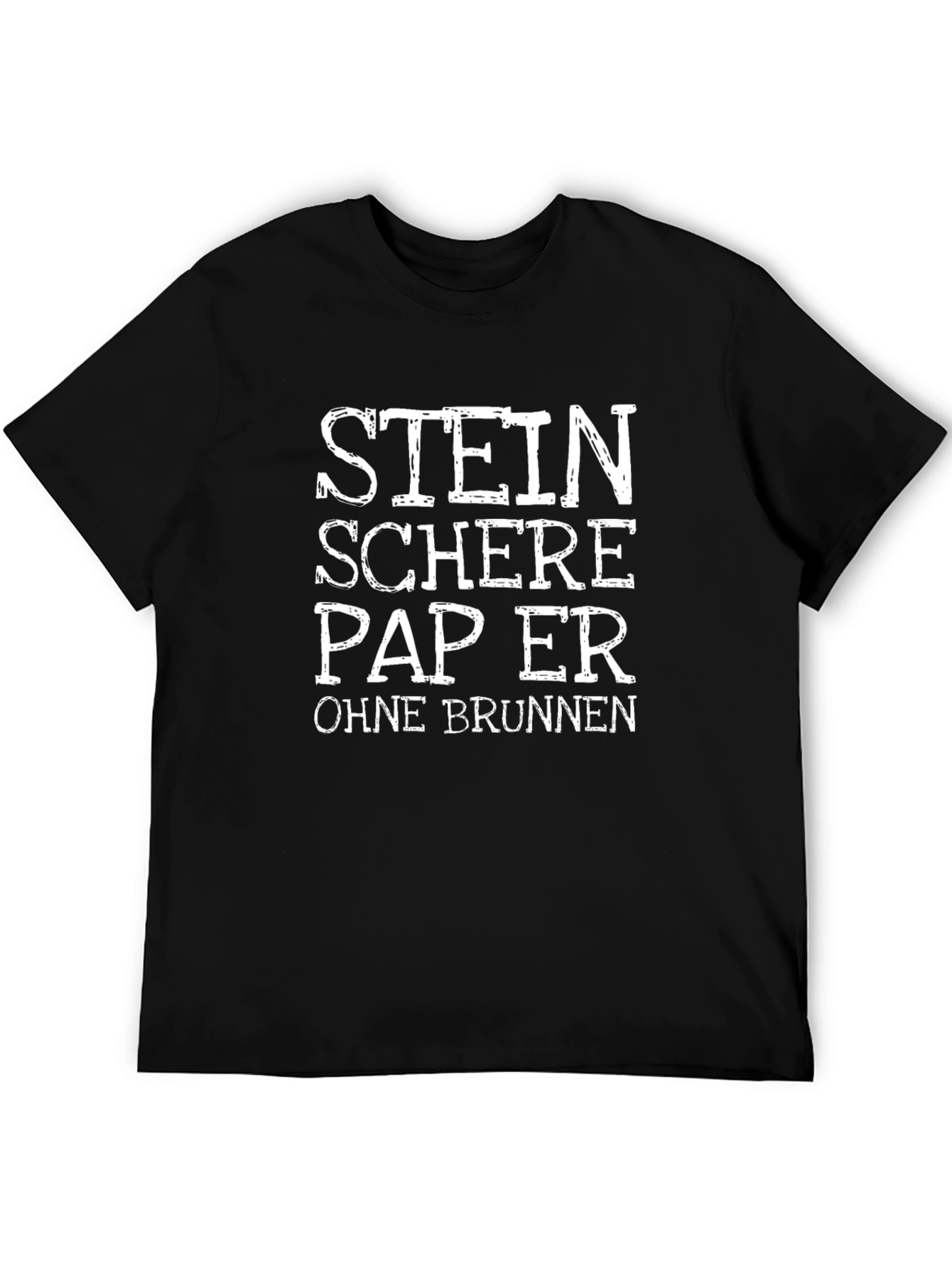 Stein Schere Papier Shirt - Mens Black Tee
