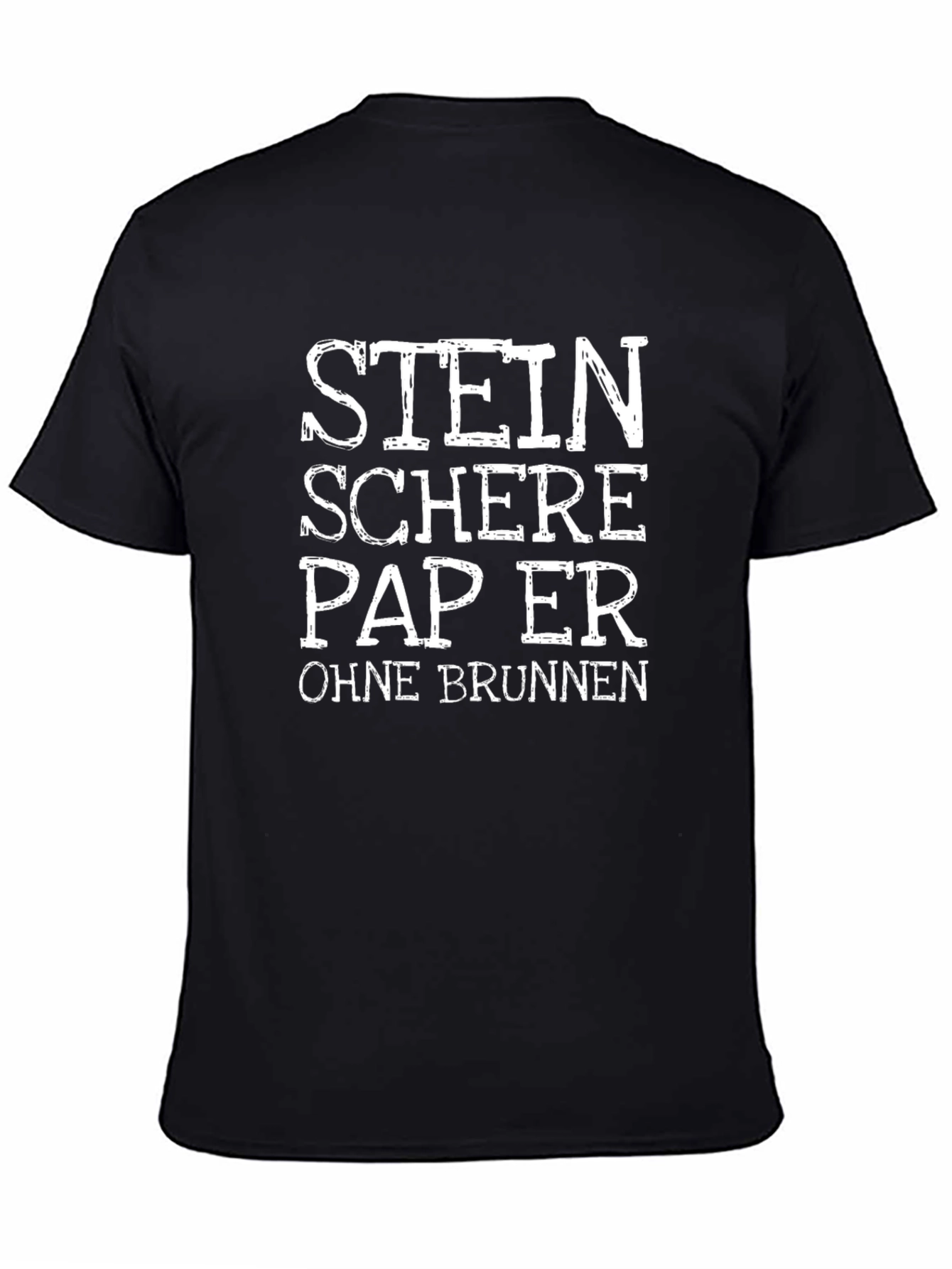 Stein Schere Papier Shirt - Mens Black Tee