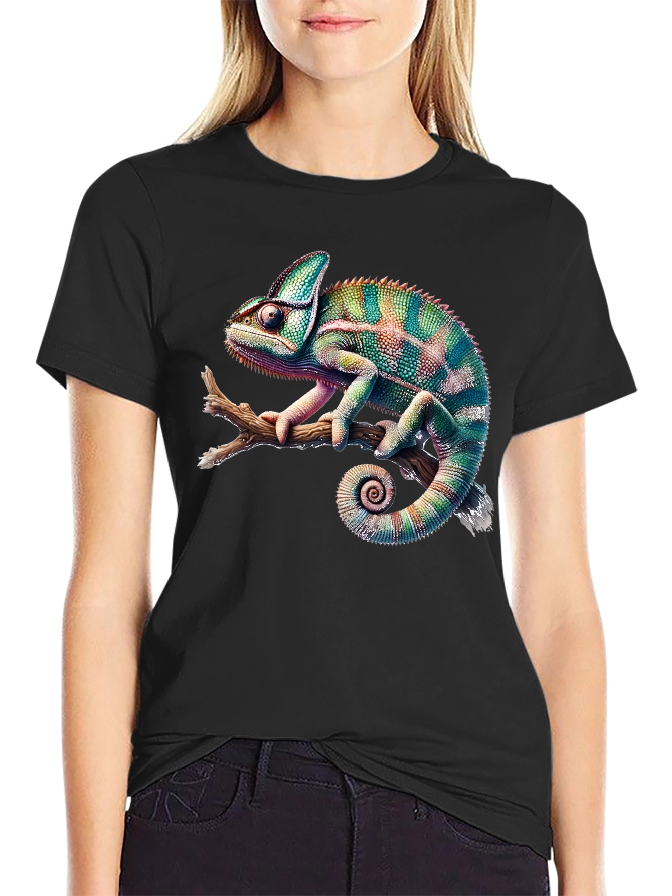 Chameleon Graphic Print Tee
