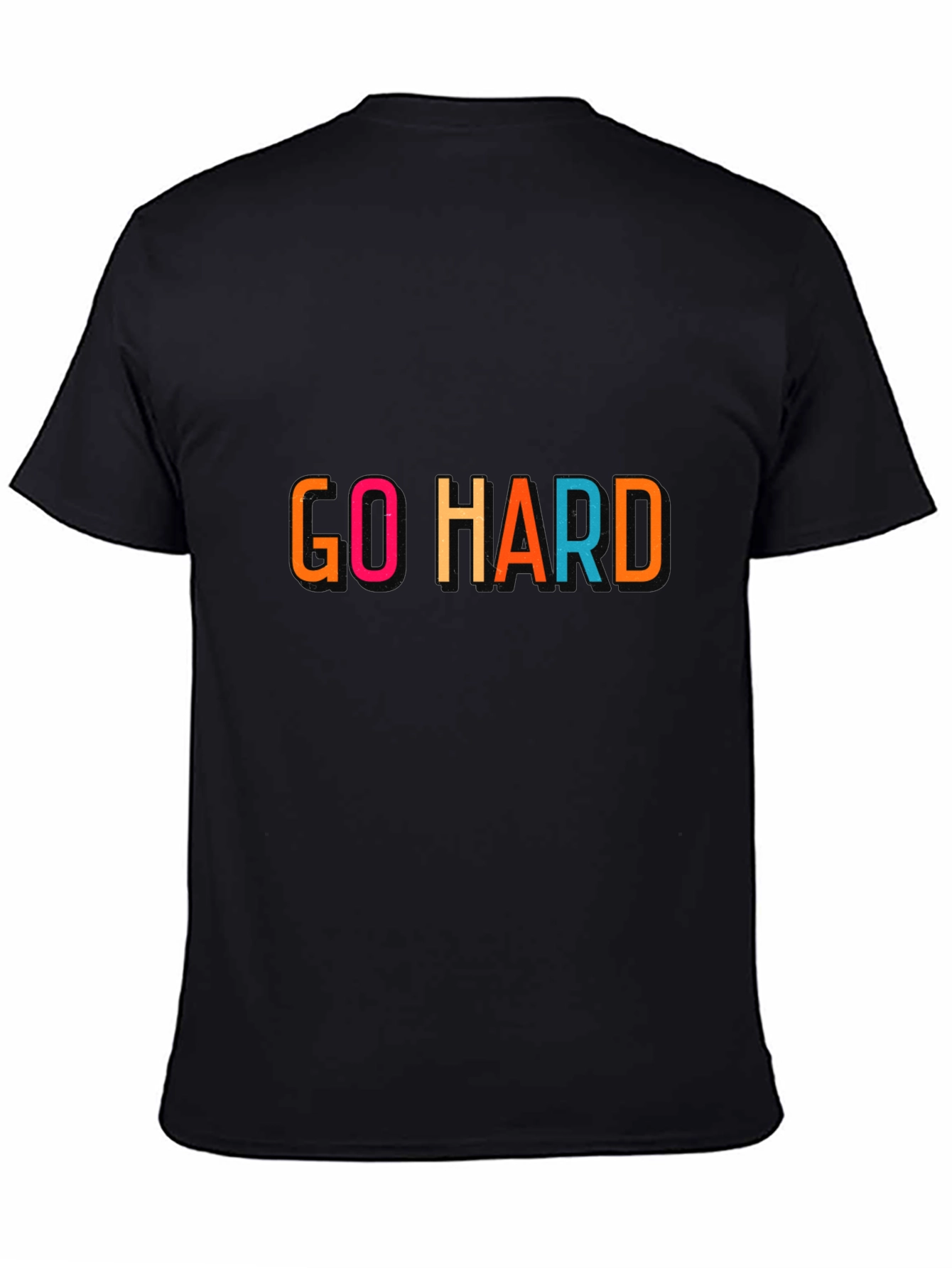 Go Hard Graphic Print Crew Neck T-Shirt