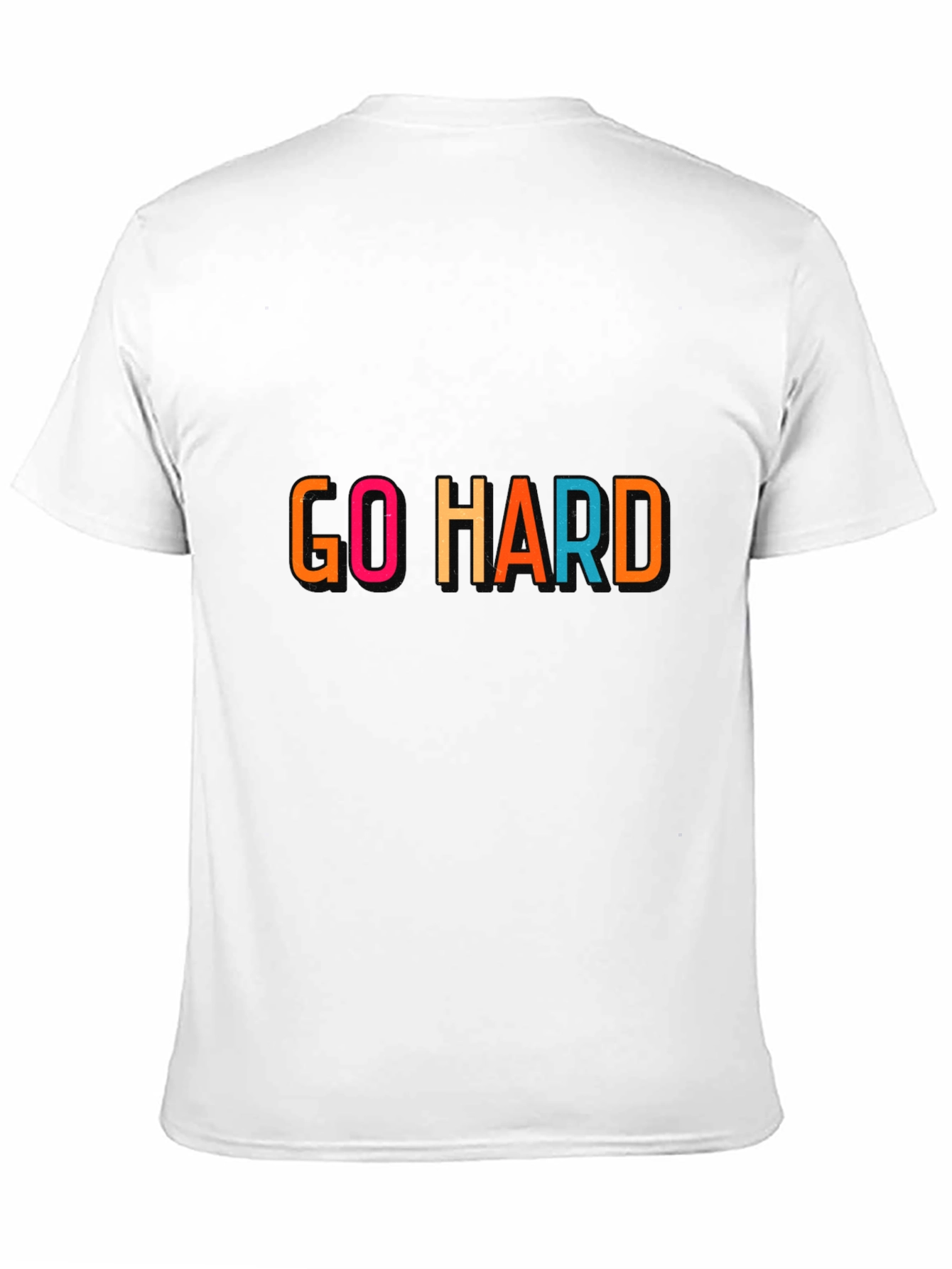 Go Hard Graphic Print Crew Neck T-Shirt