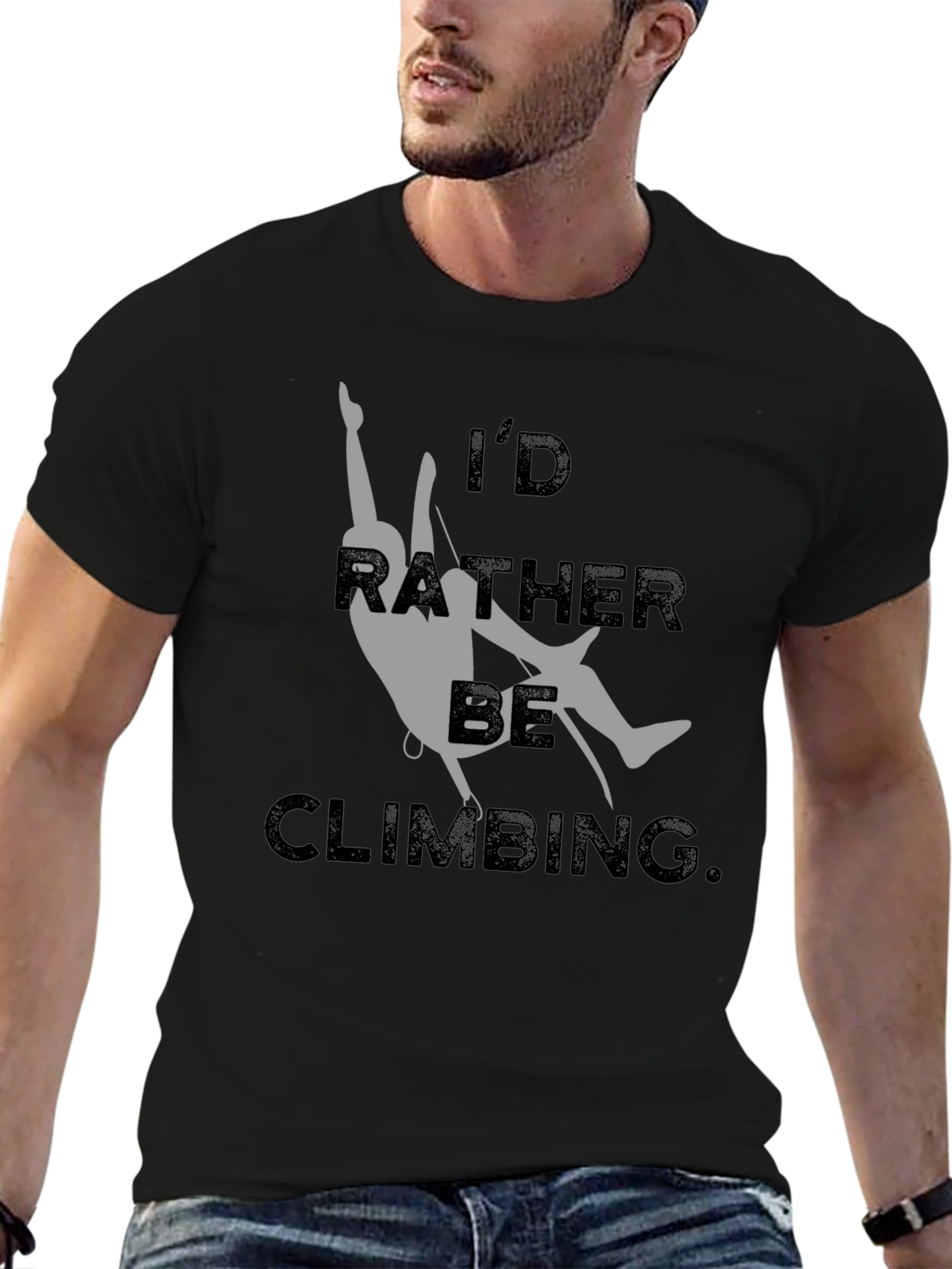 Climbing T-Shirt - Id Rather Be Climbing Graphic Tee