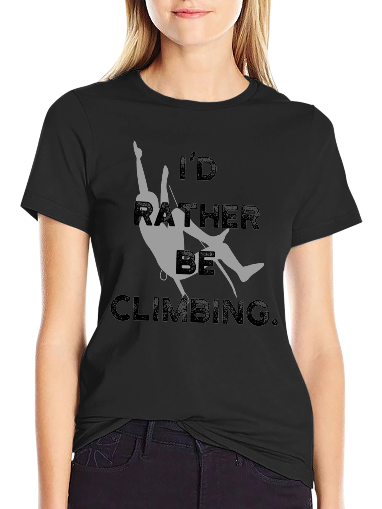 Climbing T-Shirt - Id Rather Be Climbing Graphic Tee