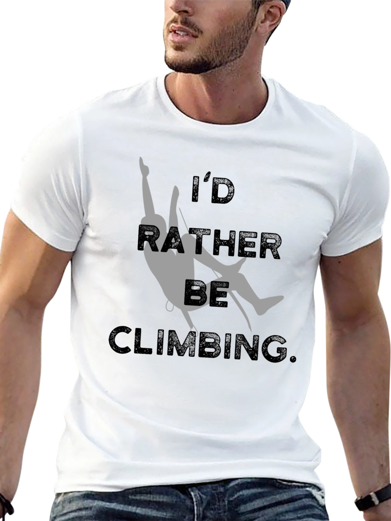 Climbing T-Shirt - Id Rather Be Climbing Graphic Tee