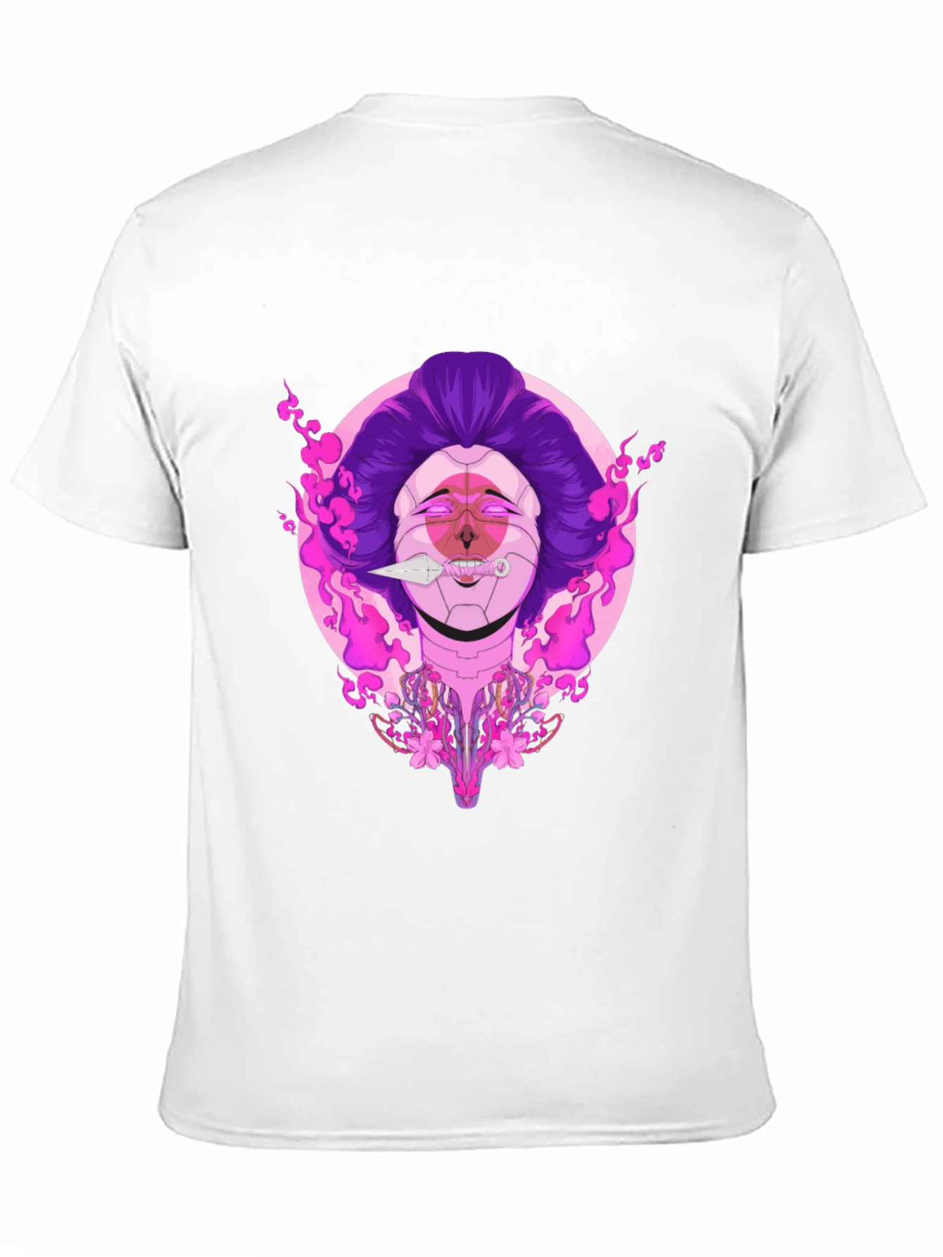 Cyberpunk Geisha Graphic Tee