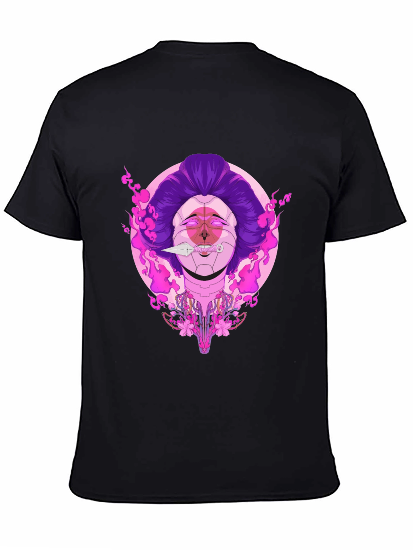 Cyberpunk Geisha Graphic Tee