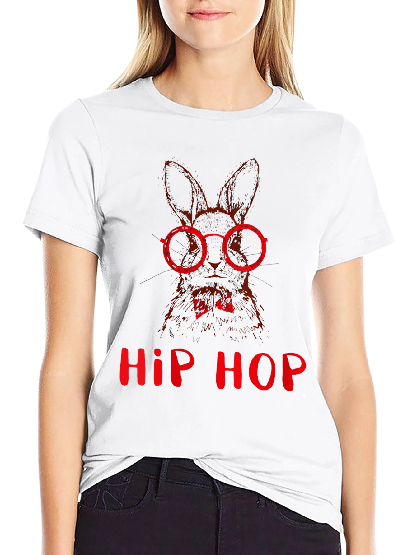 Hip Hop Bunny T-Shirt - Cool Graphic Tee