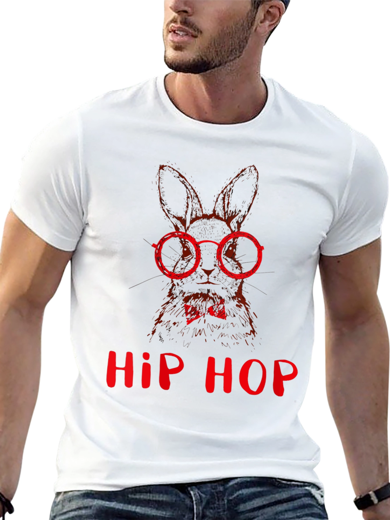 Hip Hop Bunny T-Shirt - Cool Graphic Tee