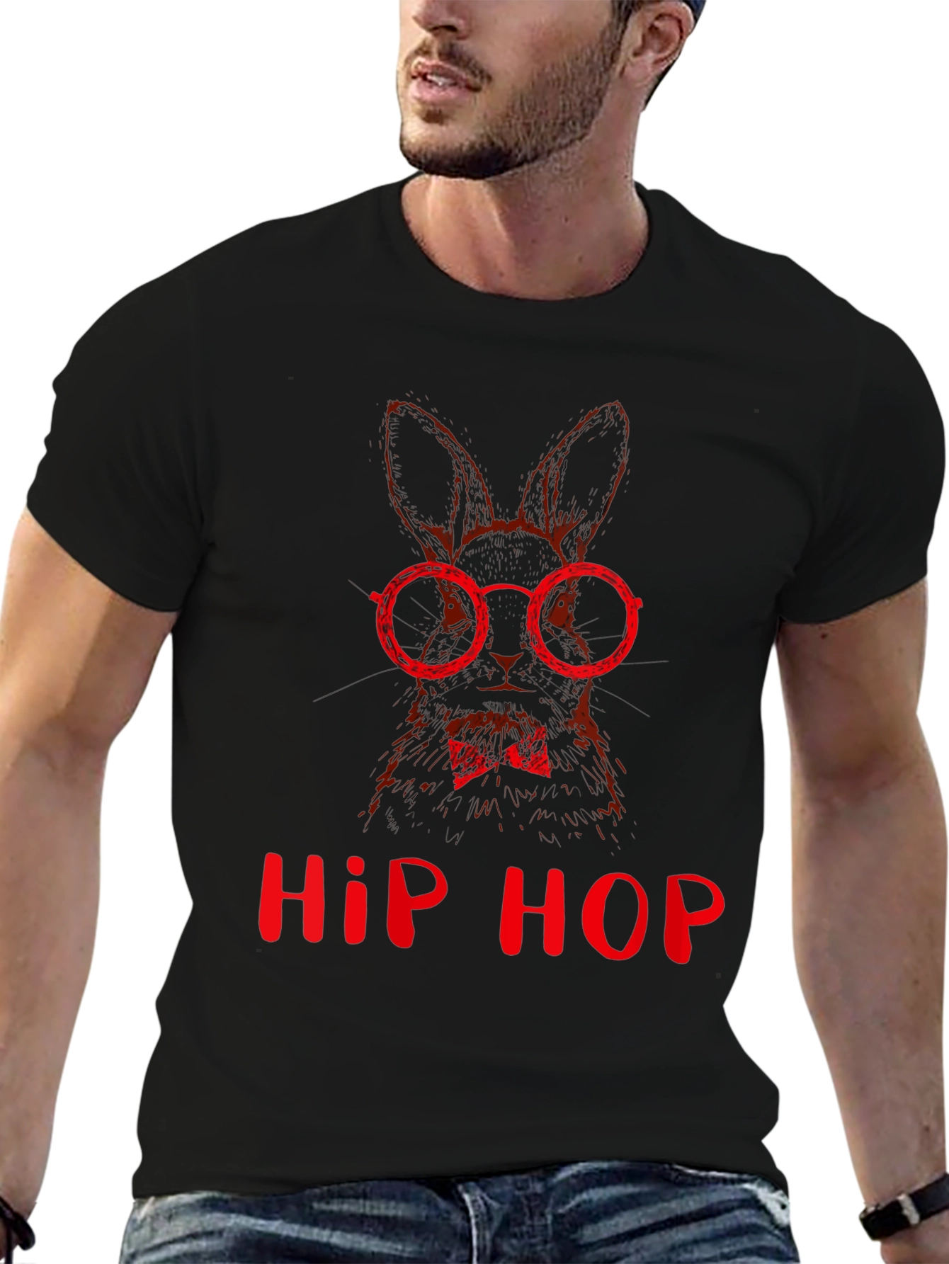 Hip Hop Bunny T-Shirt - Cool Graphic Tee