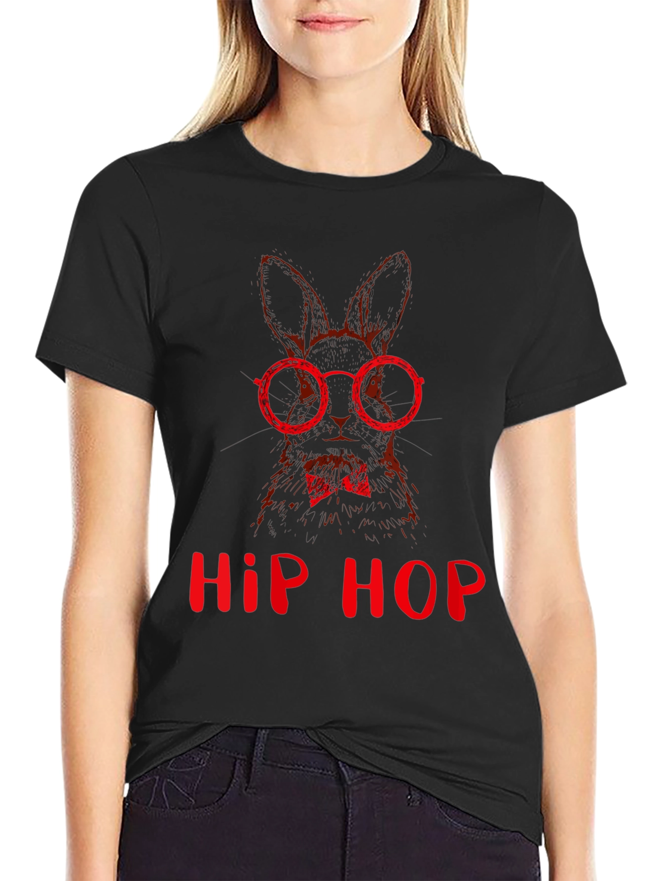 Hip Hop Bunny T-Shirt - Cool Graphic Tee