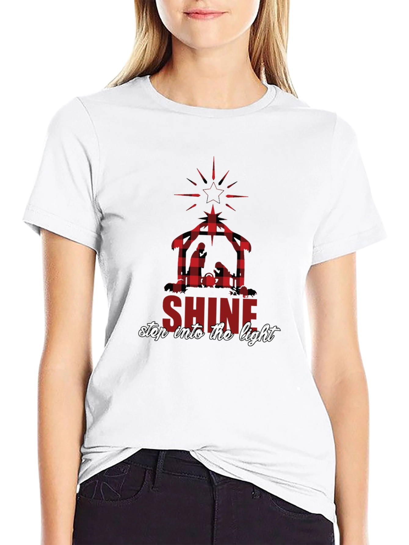SHINE Nativity Scene Graphic Tee