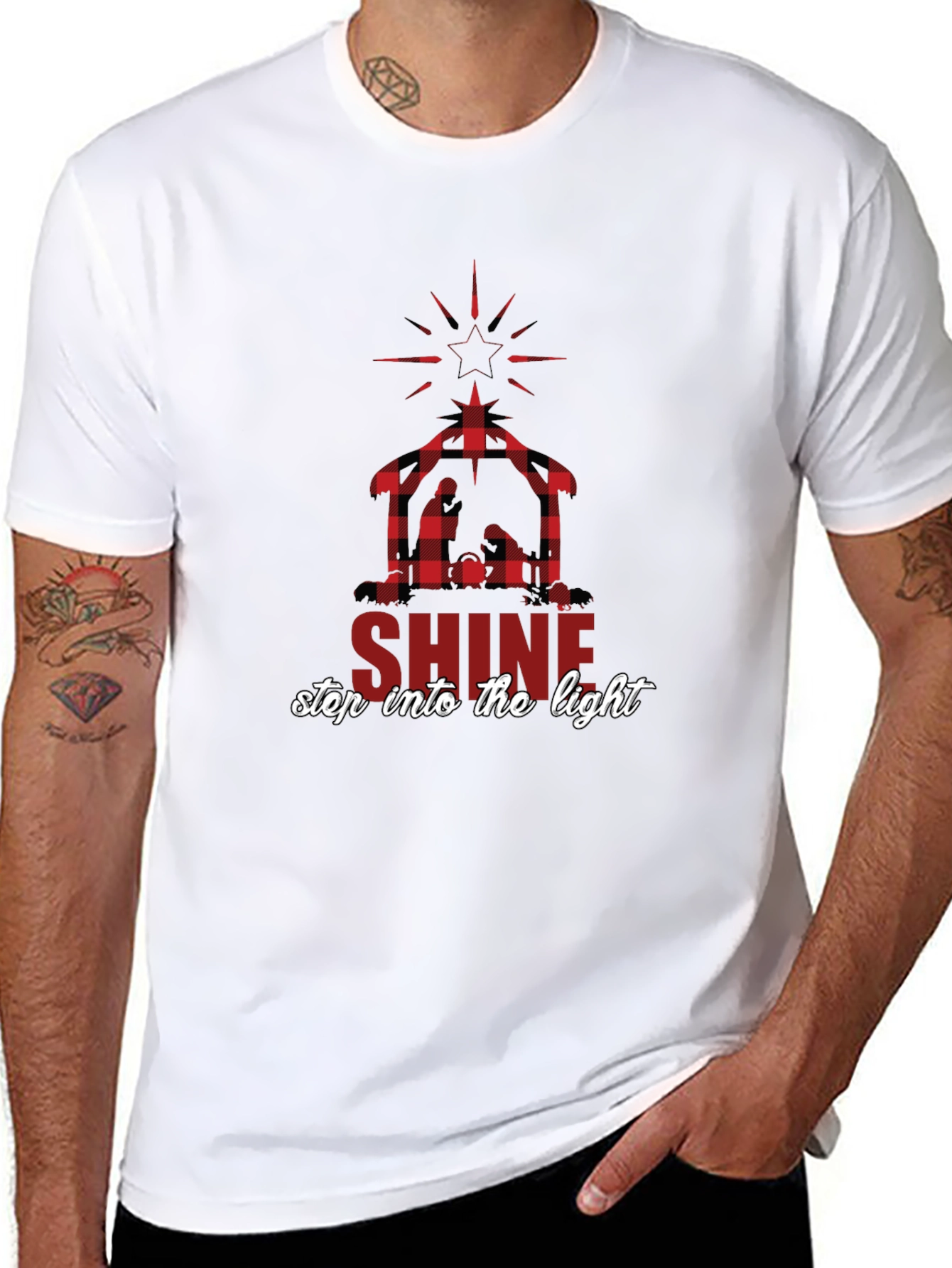 SHINE Nativity Scene Graphic Tee