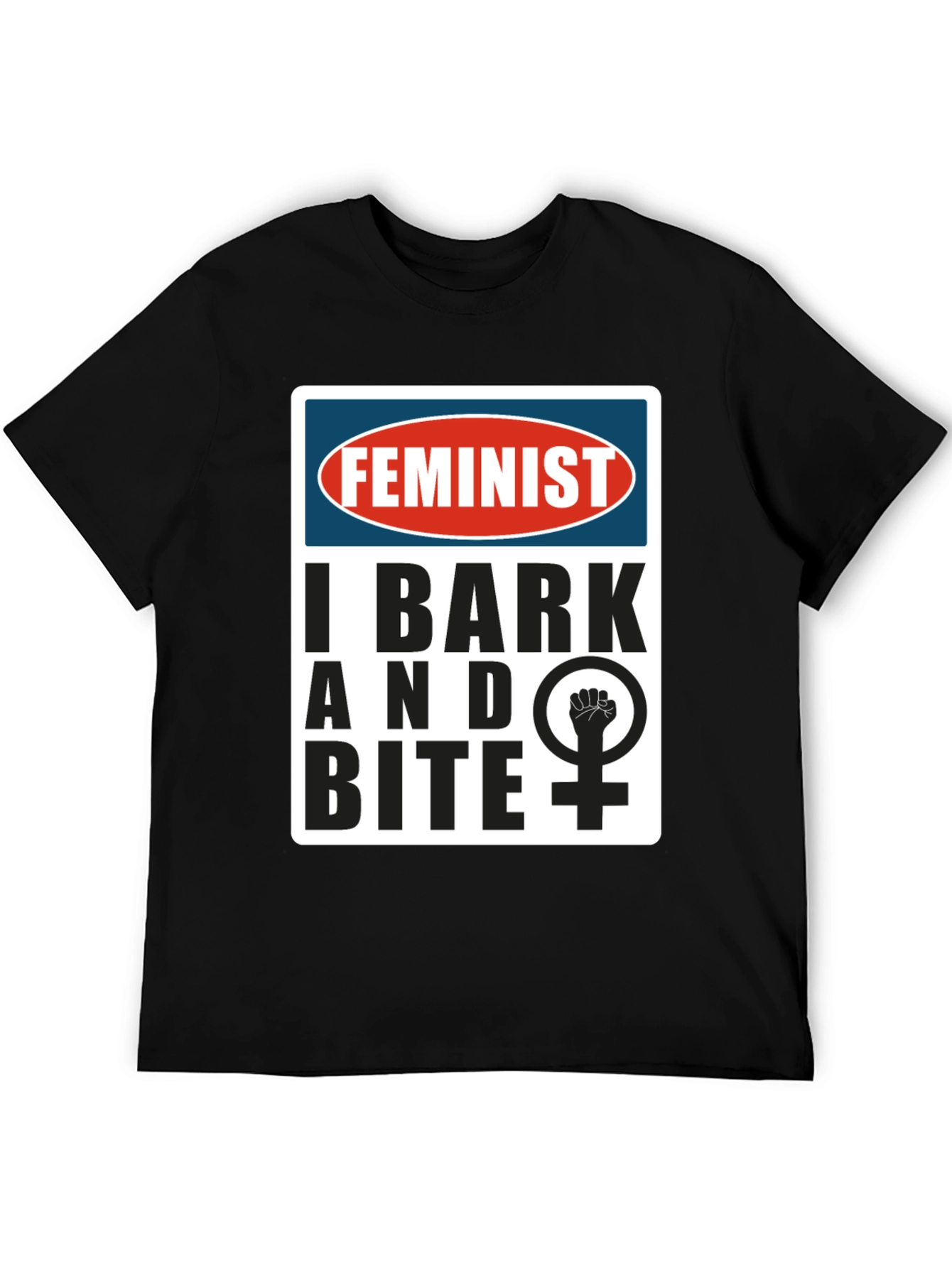 Feminist I Bark and Bite Graphic T-Shirt