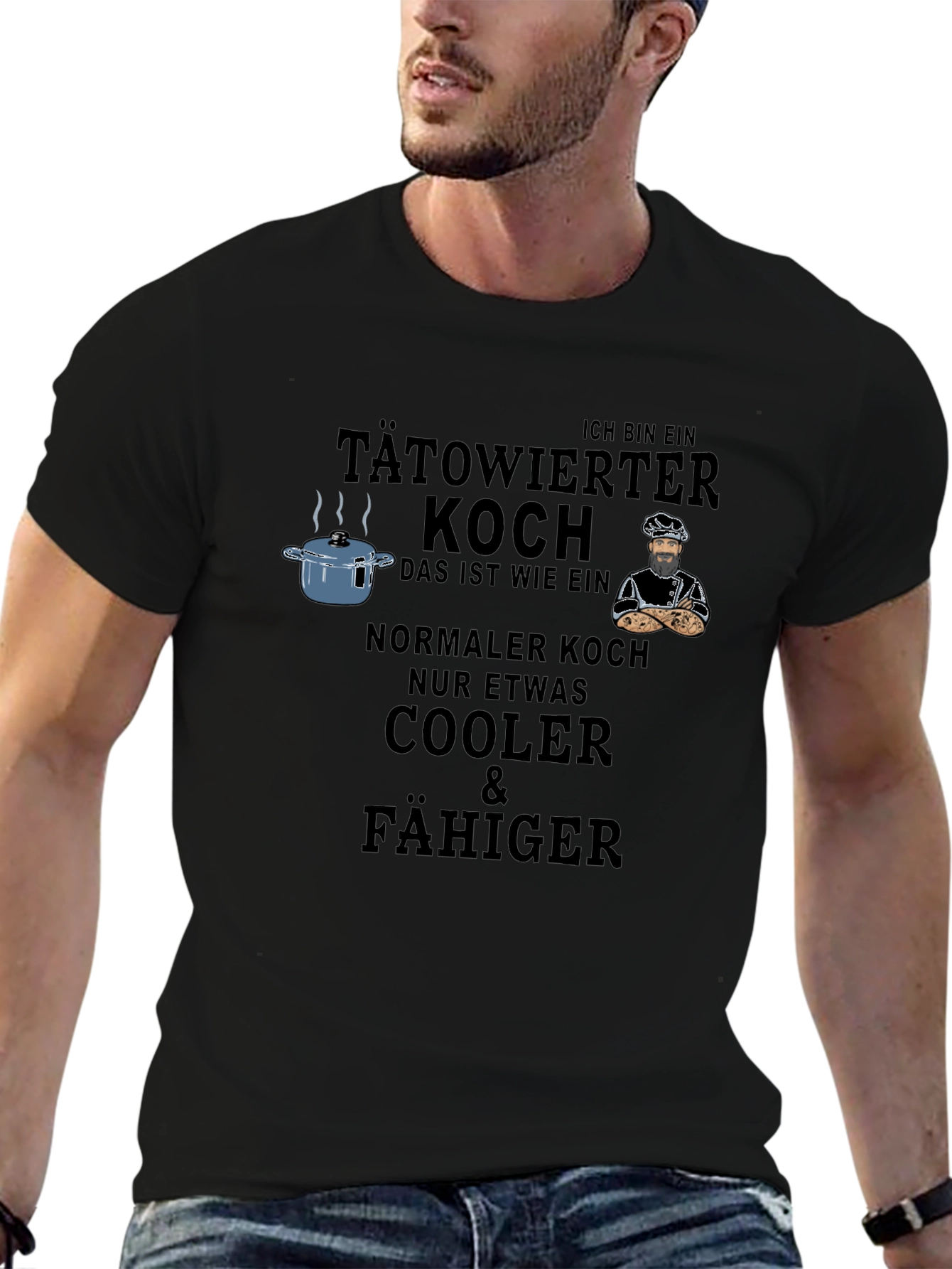 Tattooed Chef Graphic Tee - Cool & Capable Cook