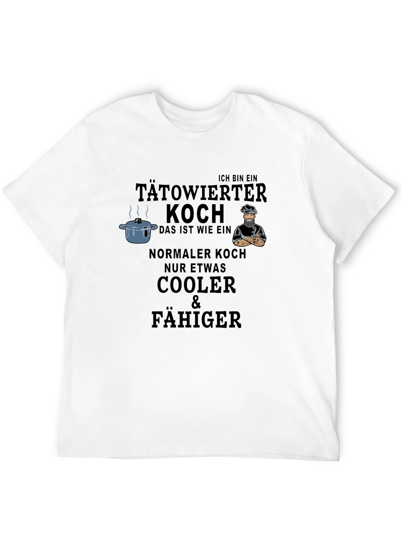 Tattooed Chef Graphic Tee - Cool & Capable Cook