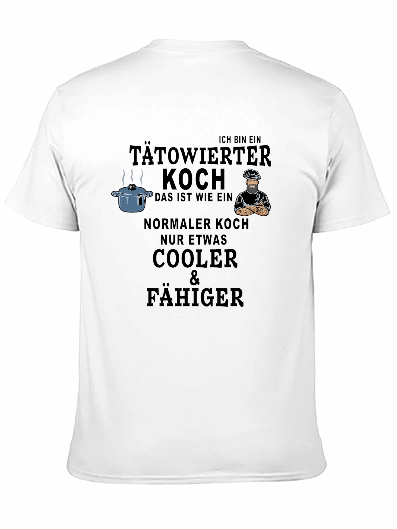 Tattooed Chef Graphic Tee - Cool & Capable Cook