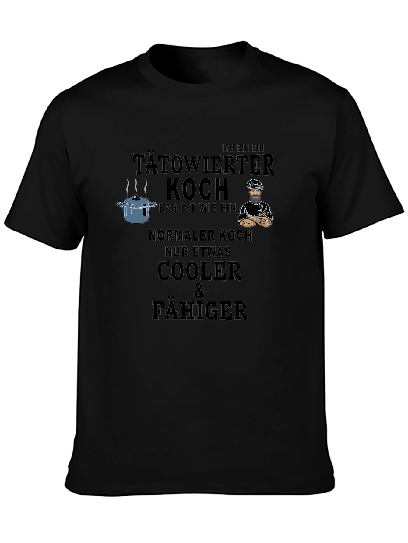 Tattooed Chef Graphic Tee - Cool & Capable Cook
