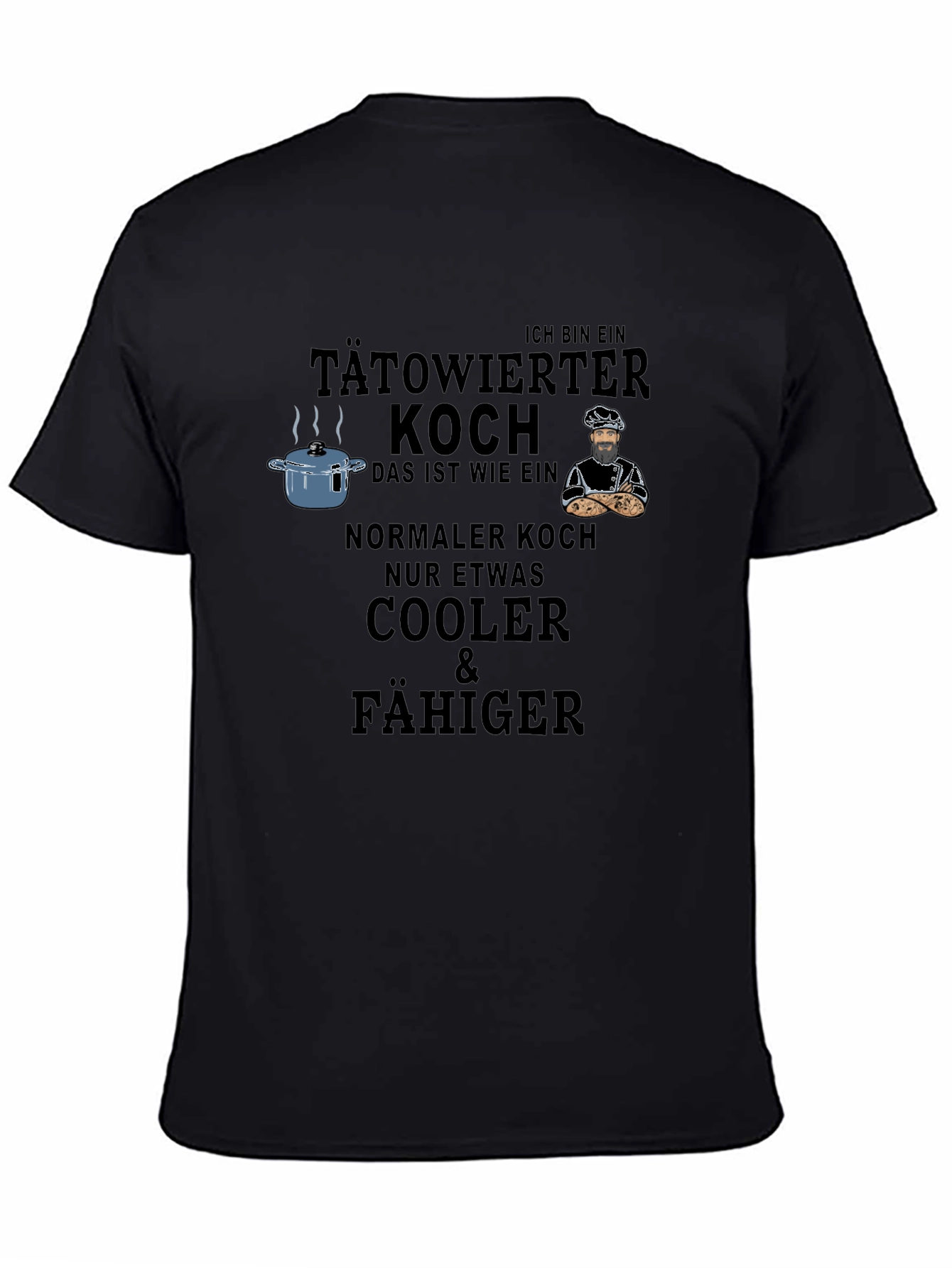 Tattooed Chef Graphic Tee - Cool & Capable Cook