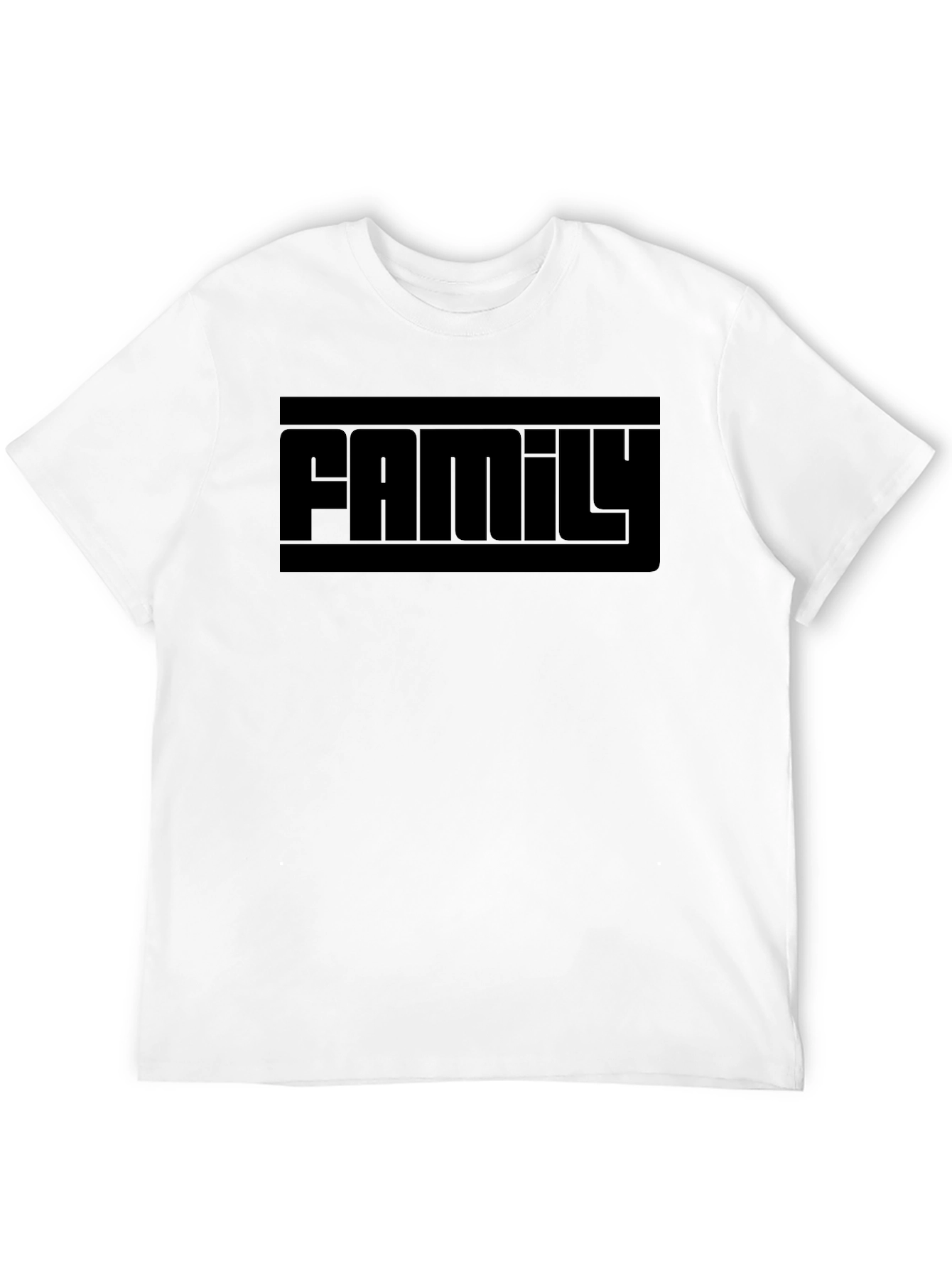 Family Black T-Shirt - Bold Graphic Tee