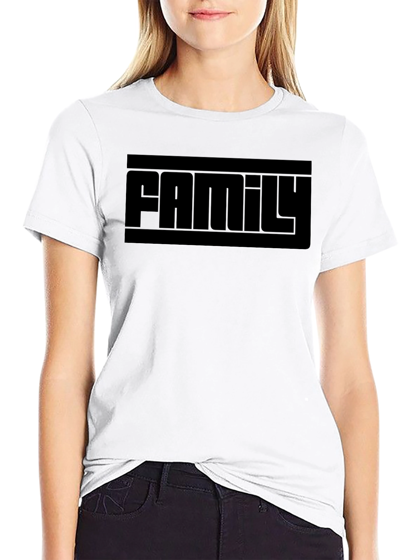 Family Black T-Shirt - Bold Graphic Tee