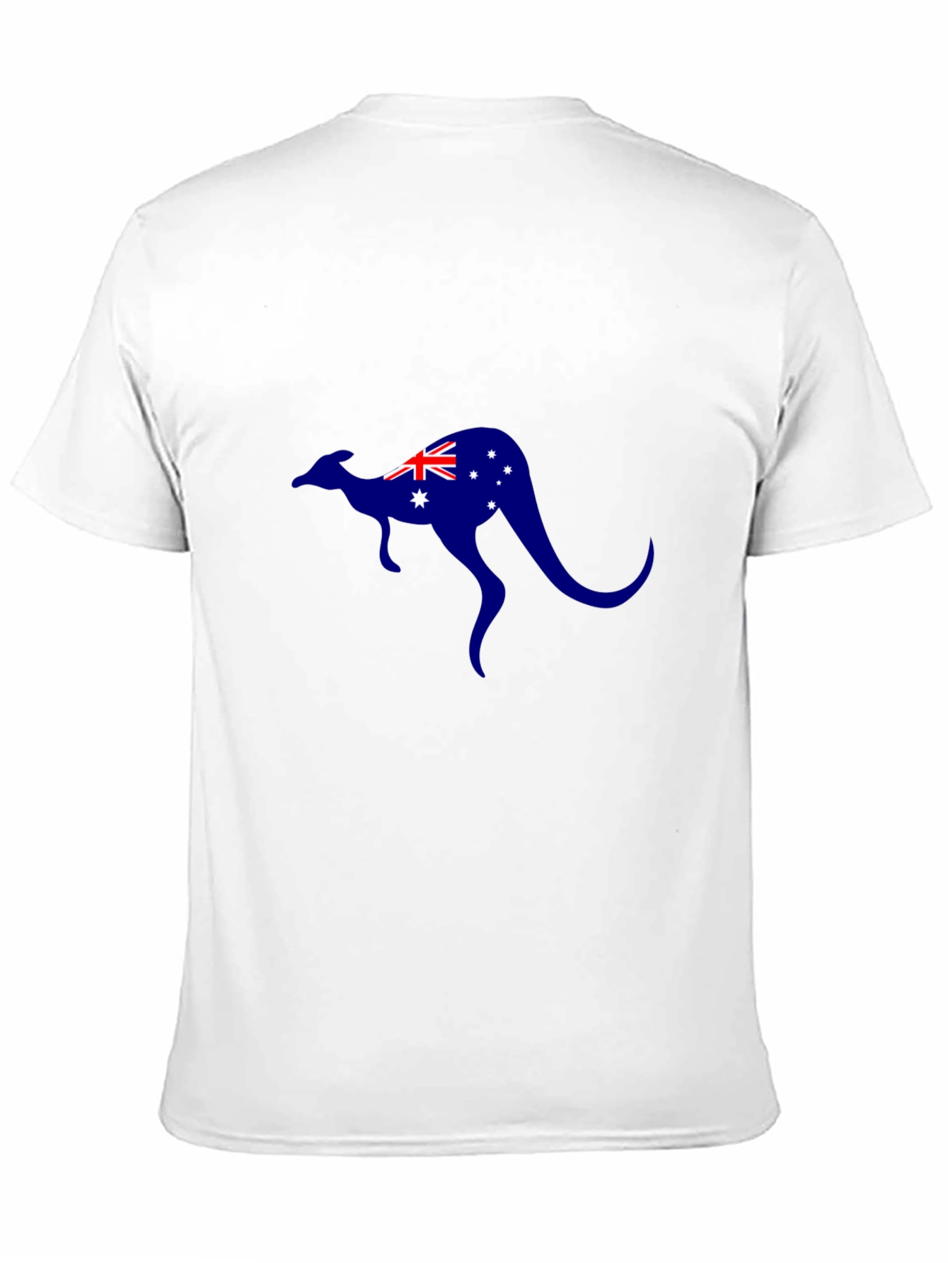 Australian Kangaroo Flag T-Shirt - Black Cotton Tee