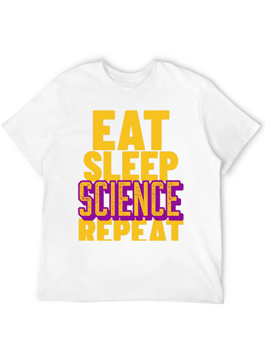 Eat Sleep Science Repeat Graphic Tee