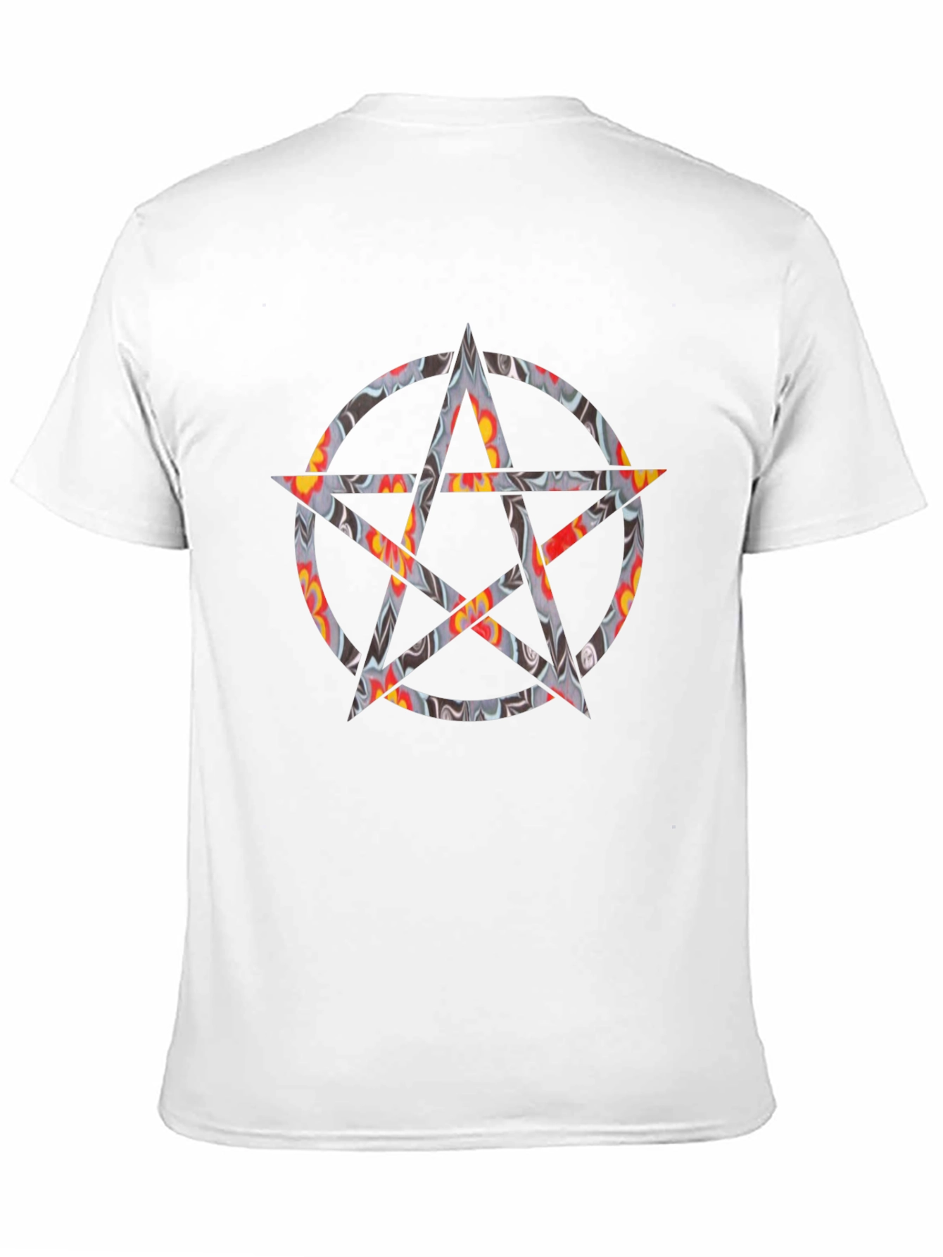Statement Black Graphic Tee with Star Design