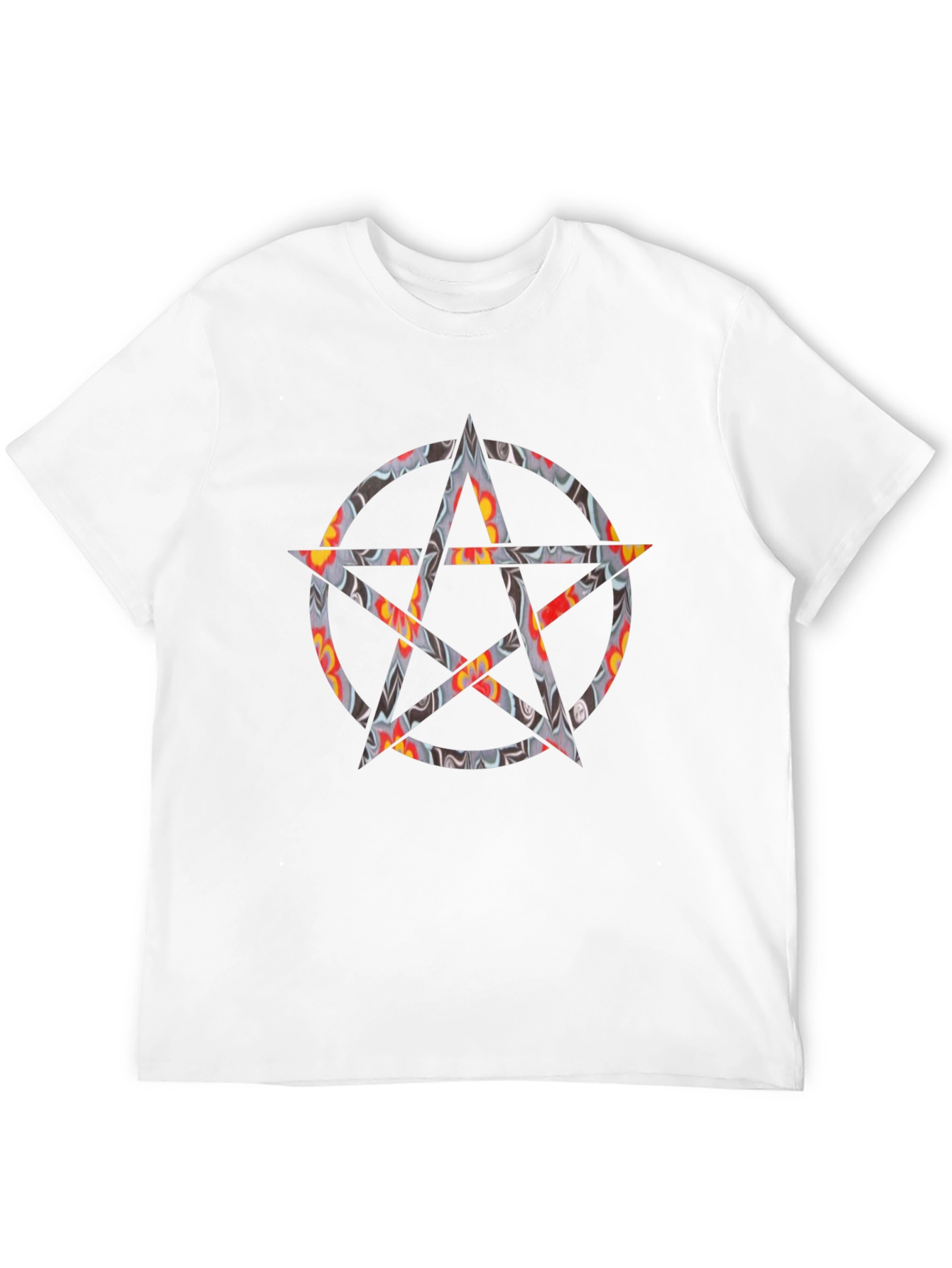 Statement Black Graphic Tee with Star Design