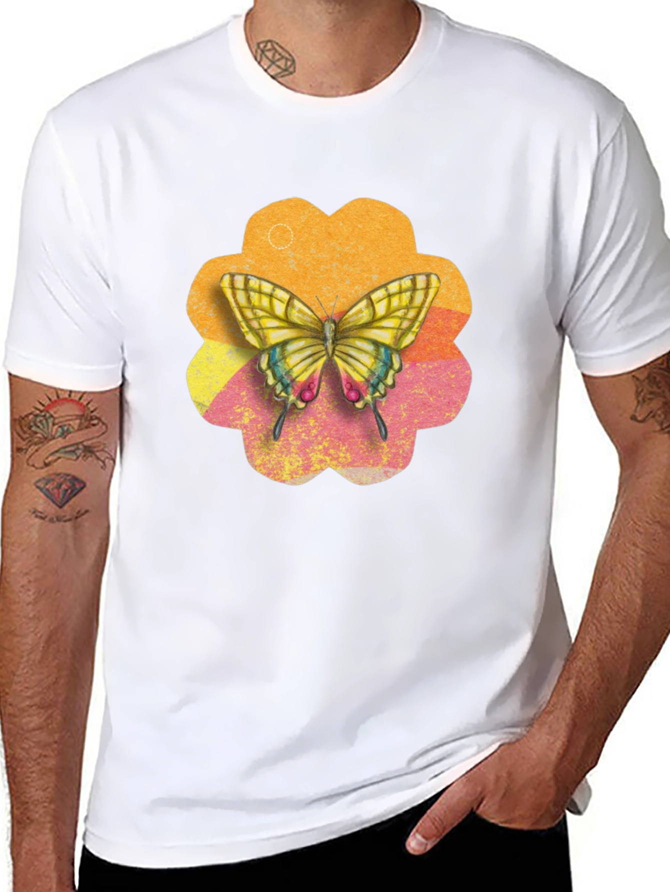 Butterfly Graphic Tee - Black