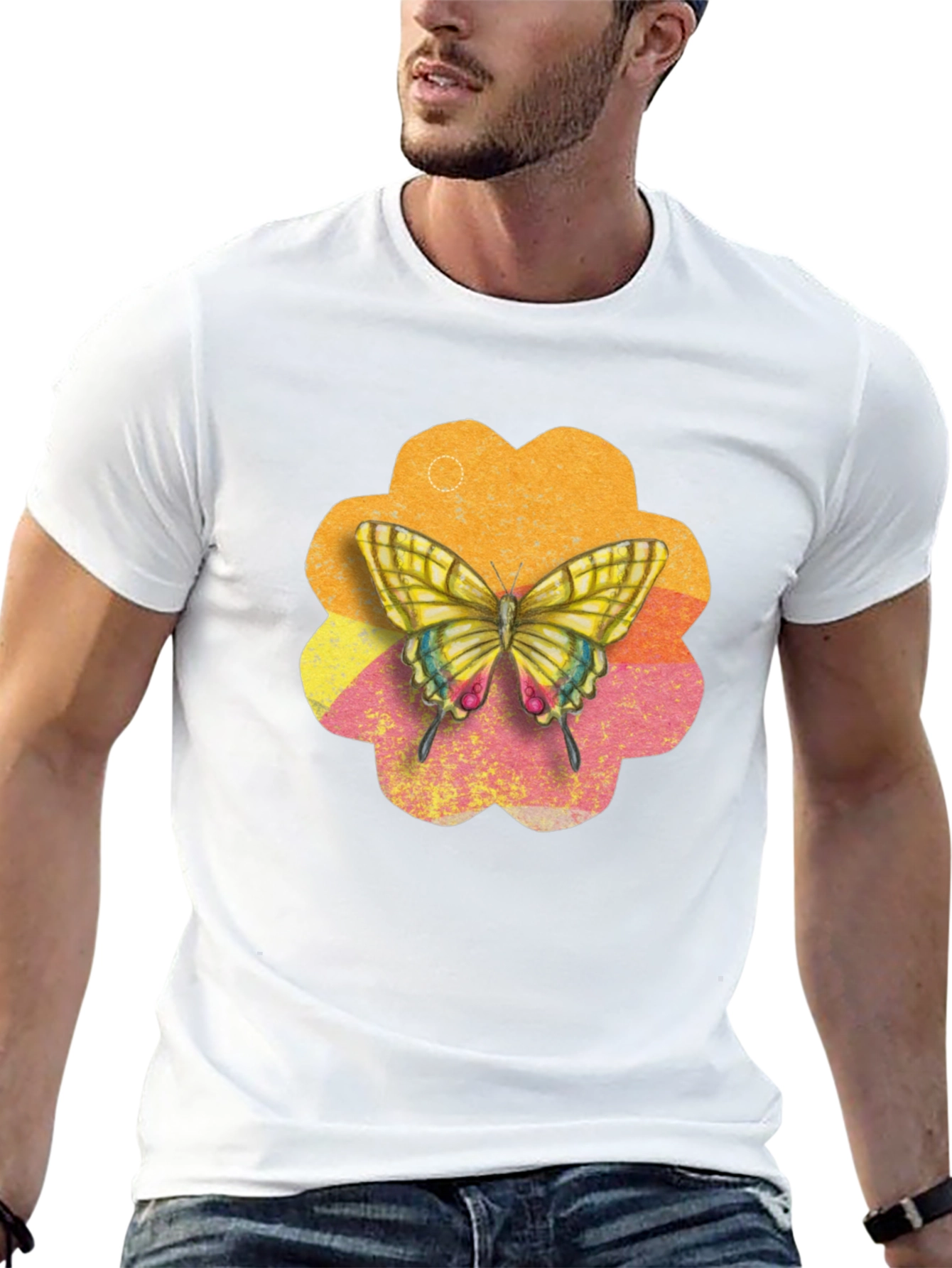 Butterfly Graphic Tee - Black