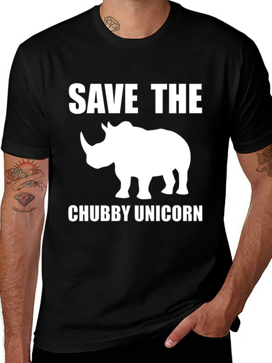 Save the Chubby Unicorn Rhino T-Shirt