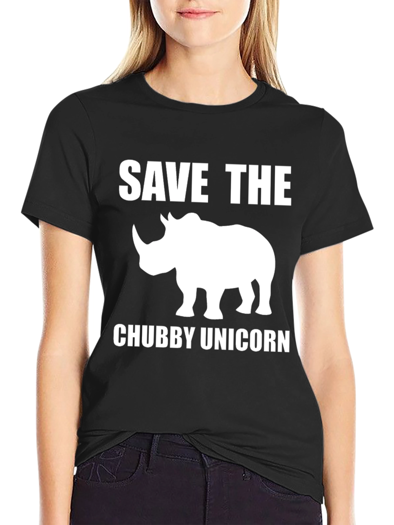Save the Chubby Unicorn Rhino T-Shirt