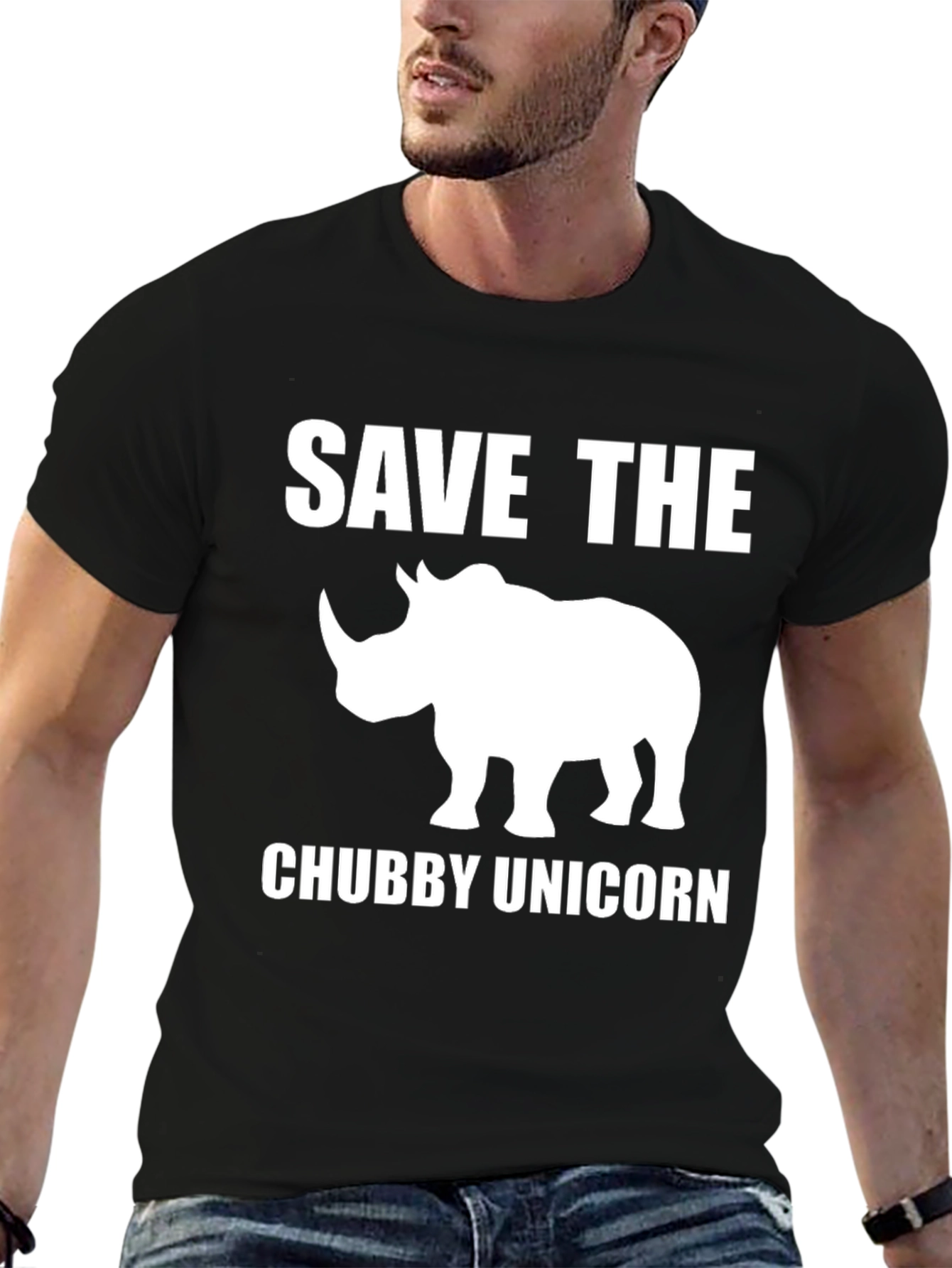 Save the Chubby Unicorn Rhino T-Shirt