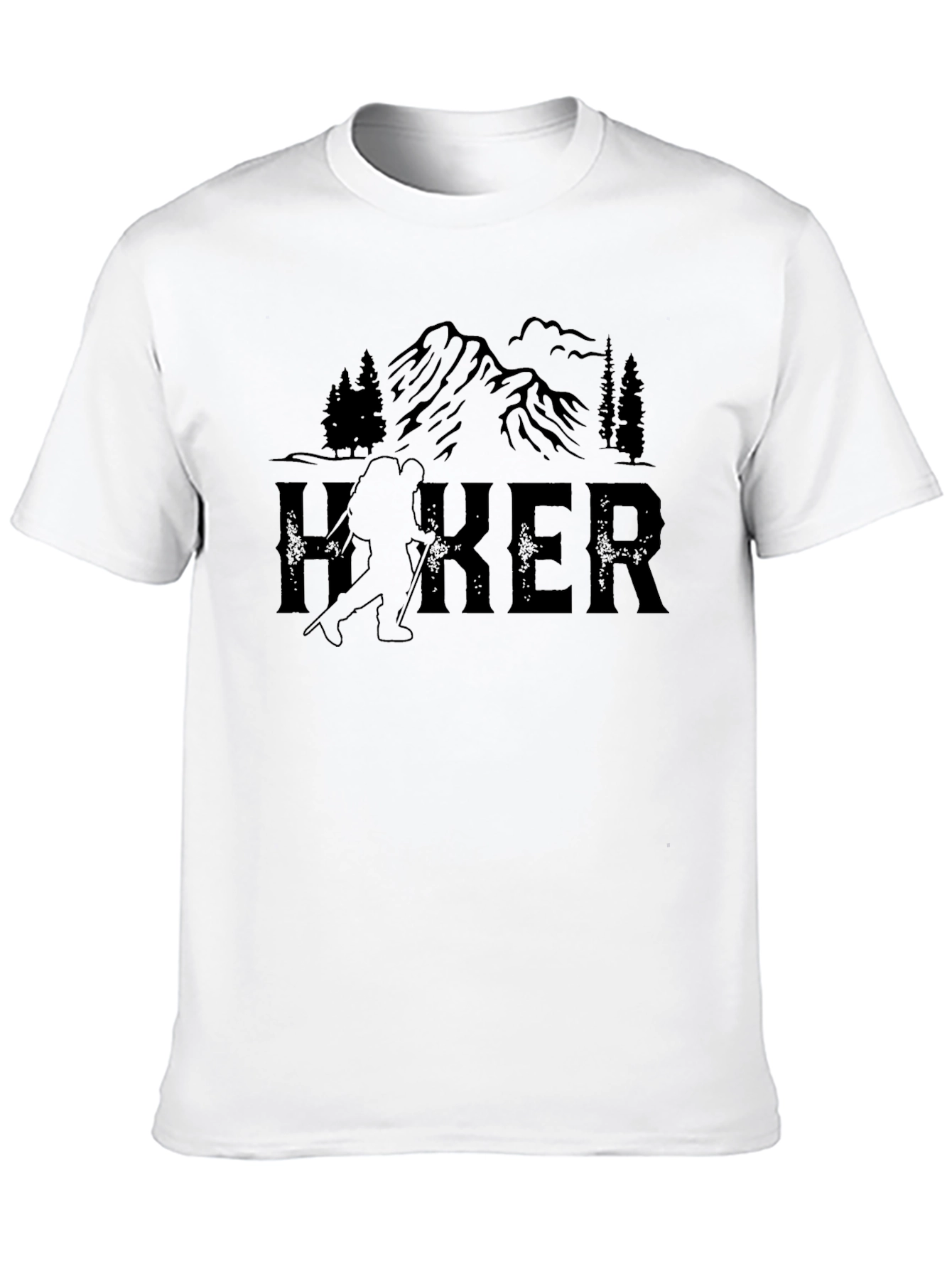 Hiker Mountain Graphic Tee - Outdoor Adventure Shirt