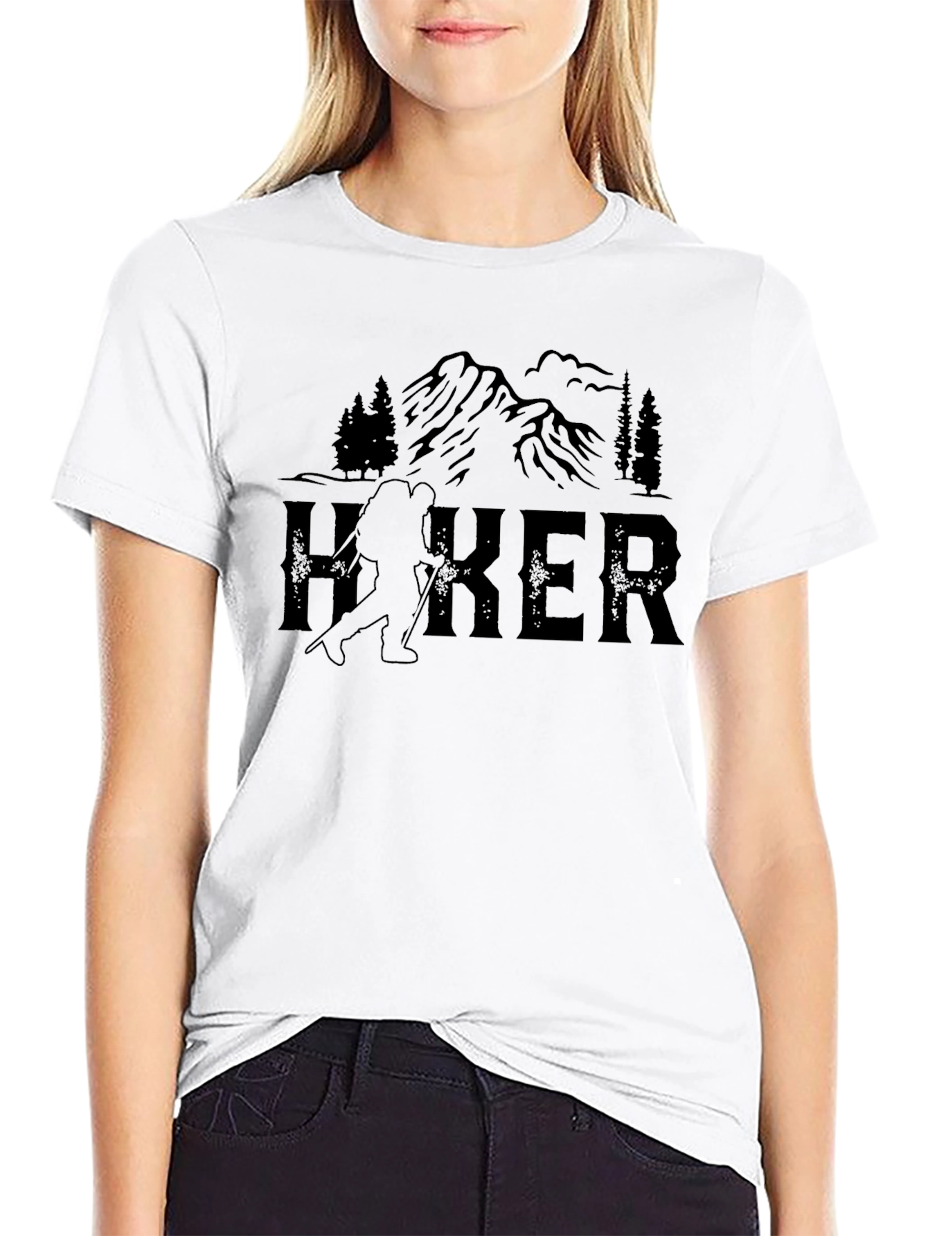 Hiker Mountain Graphic Tee - Outdoor Adventure Shirt