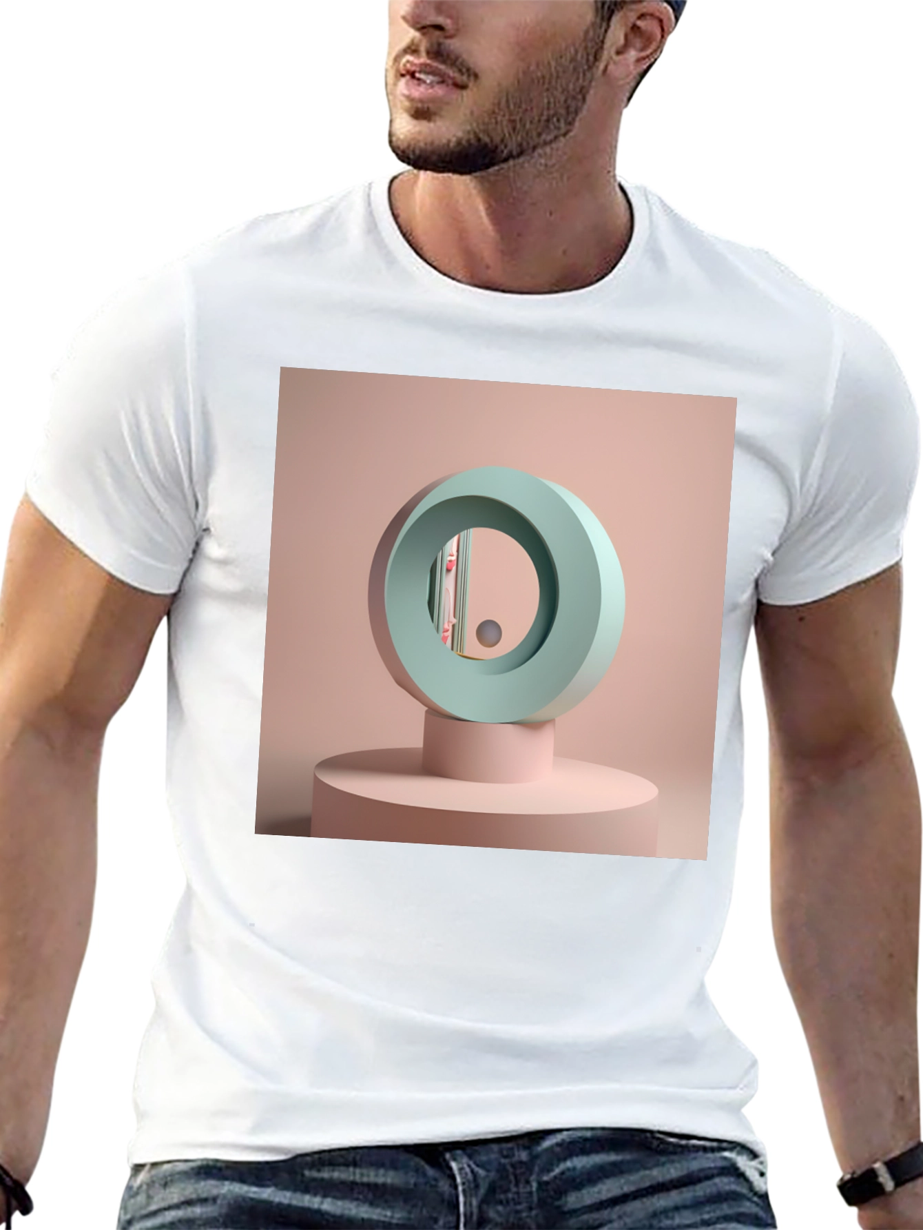 Abstract Geometric Design Tee - Modern Art Shirt