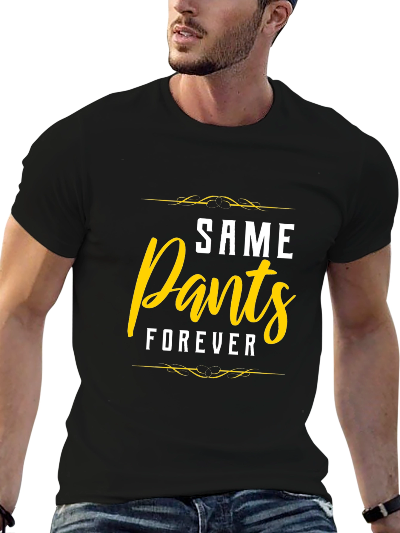 Same Pants Forever Graphic Tee - Black
