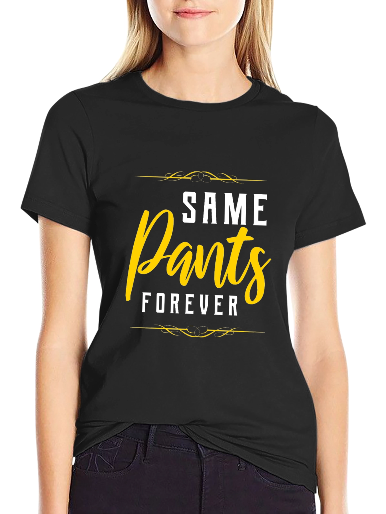 Same Pants Forever Graphic Tee - Black