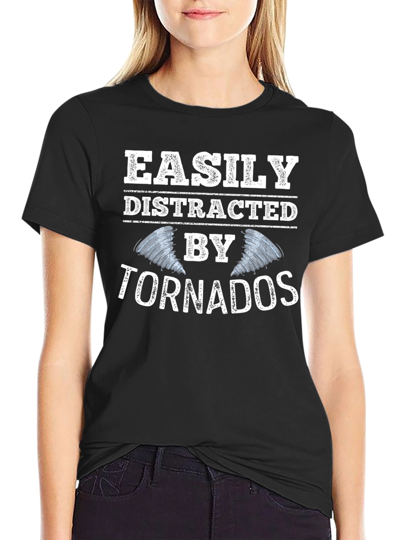 Easily Distracted By Tornadoes Graphic Tee