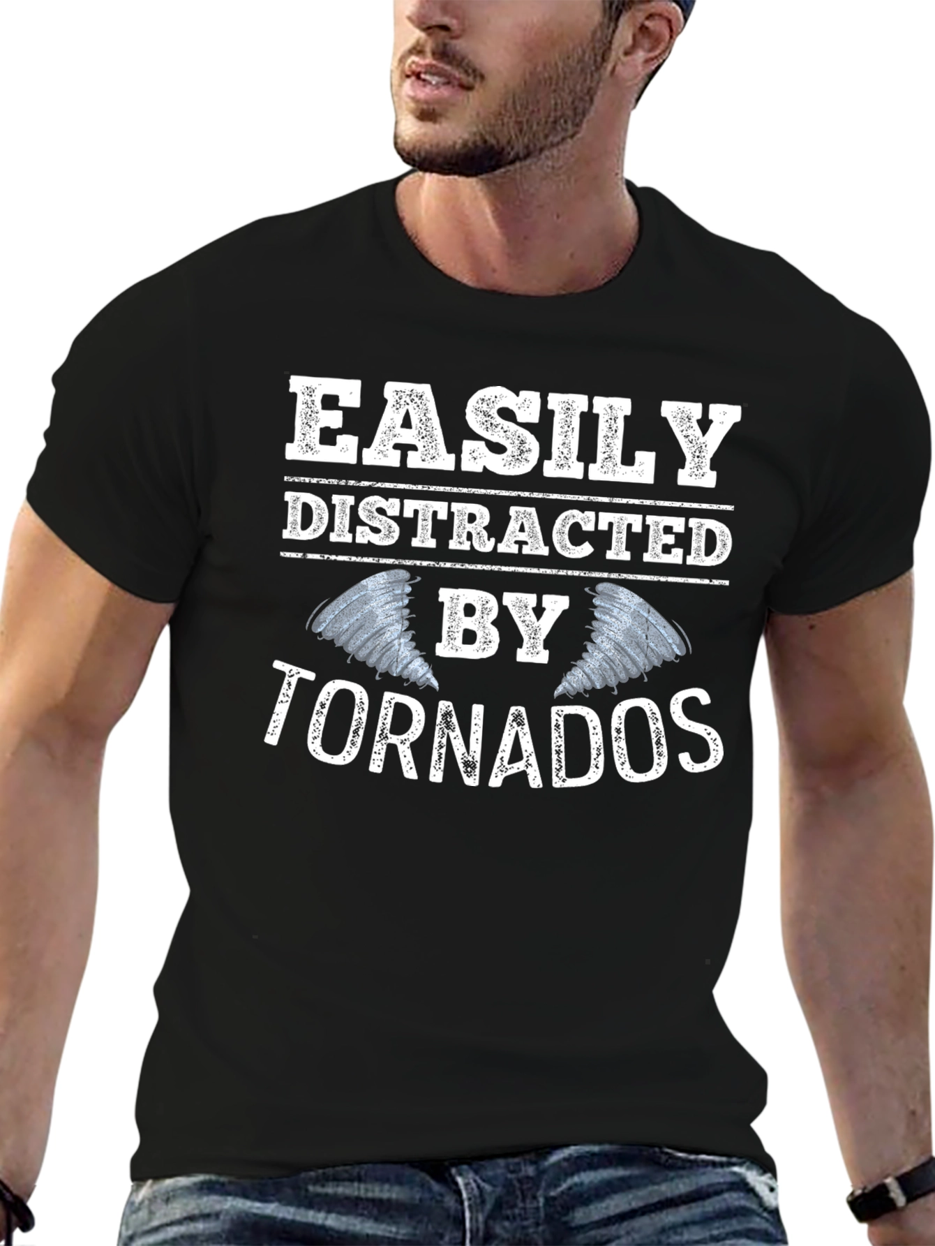 Easily Distracted By Tornadoes Graphic Tee