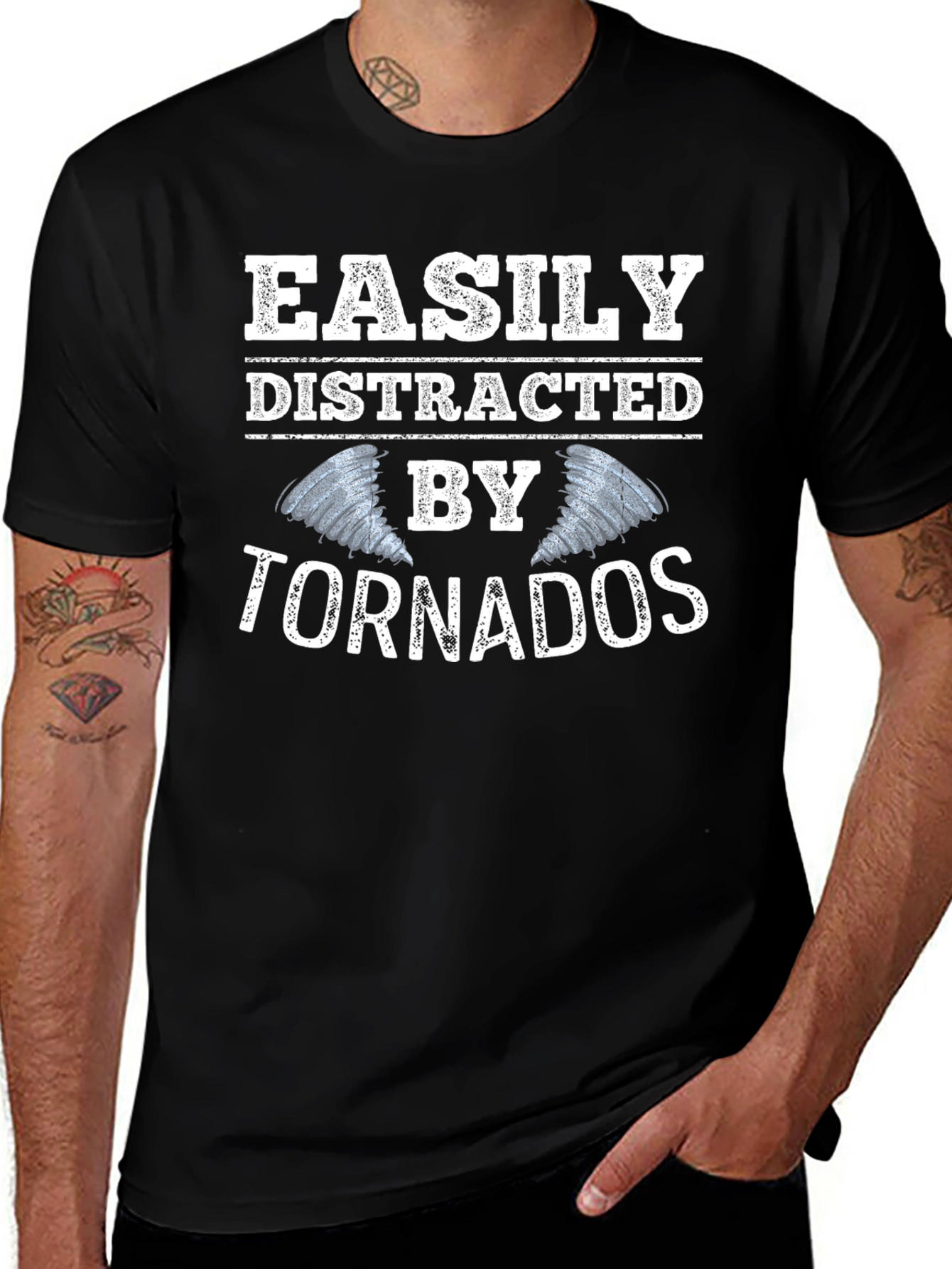 Easily Distracted By Tornadoes Graphic Tee
