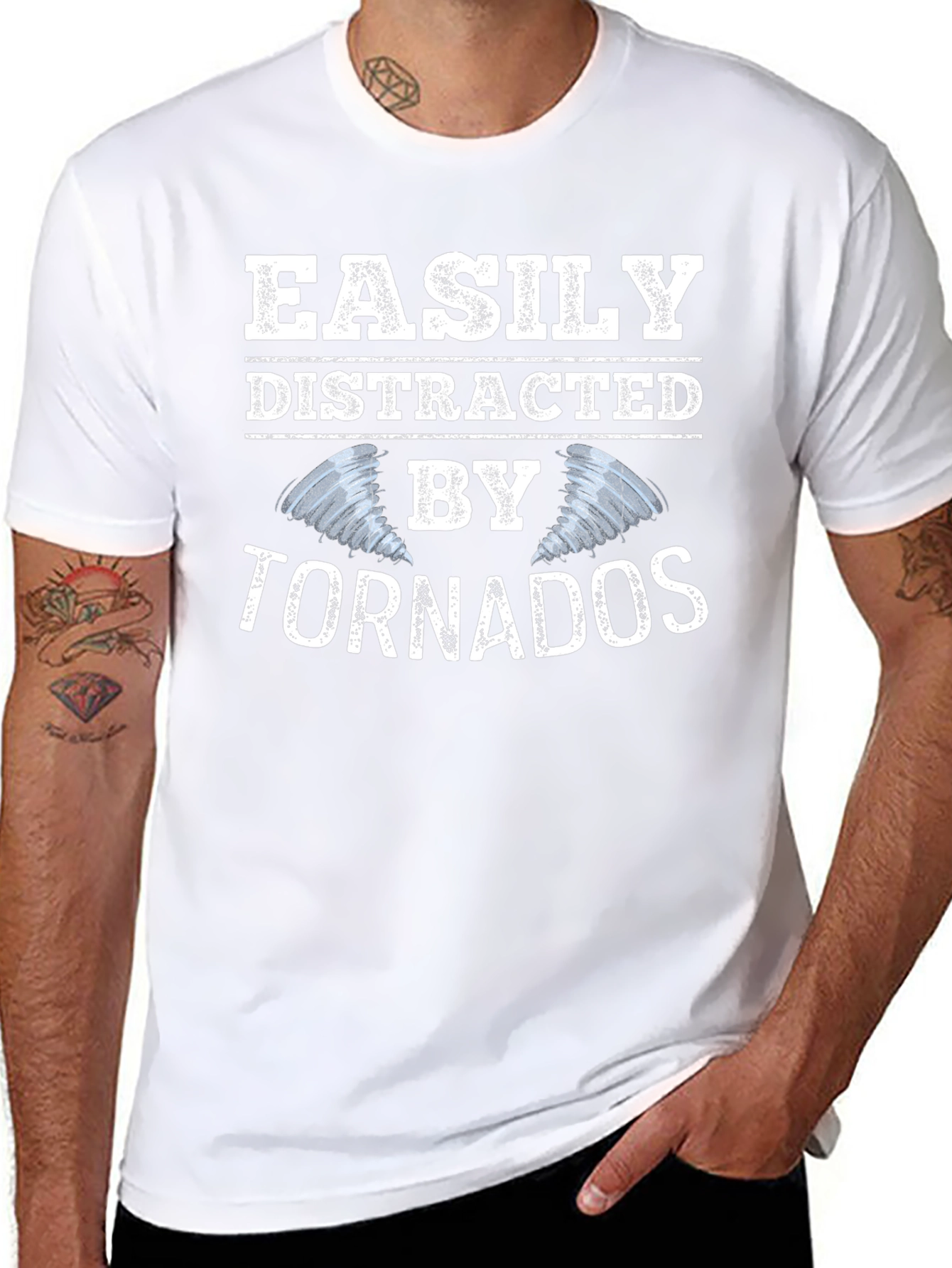 Easily Distracted By Tornadoes Graphic Tee