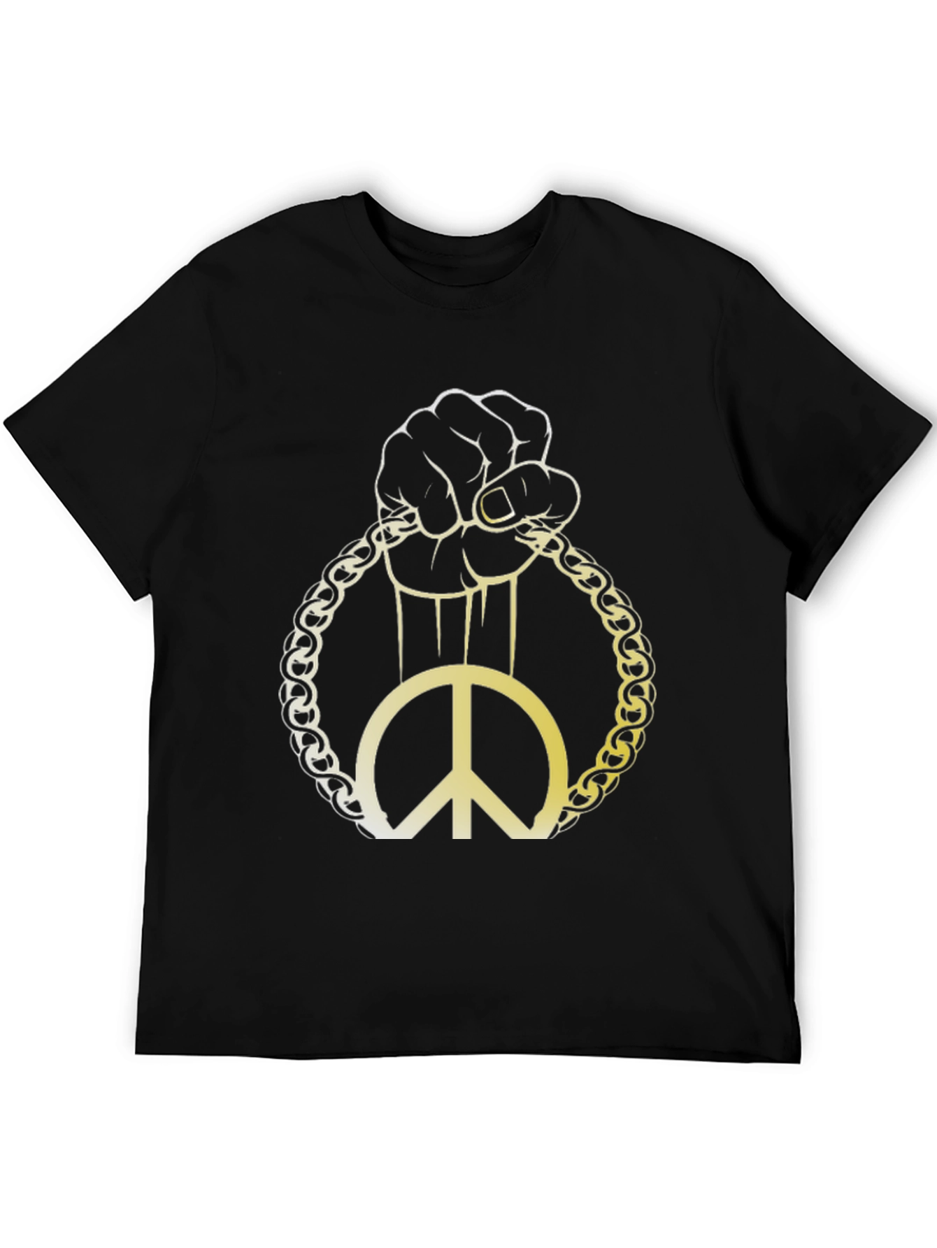 Peace Symbol Graphic Tee - Black