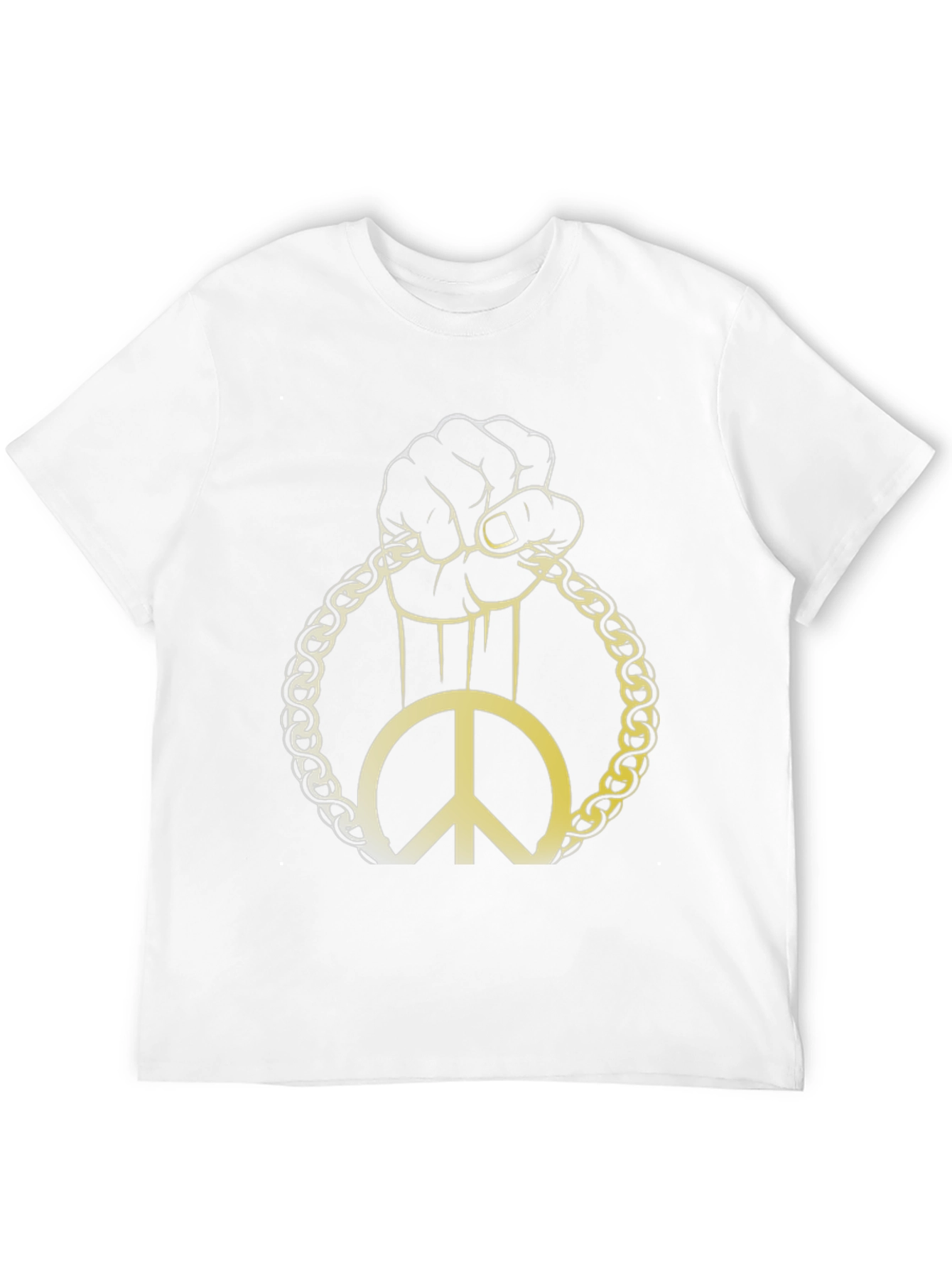 Peace Symbol Graphic Tee - Black