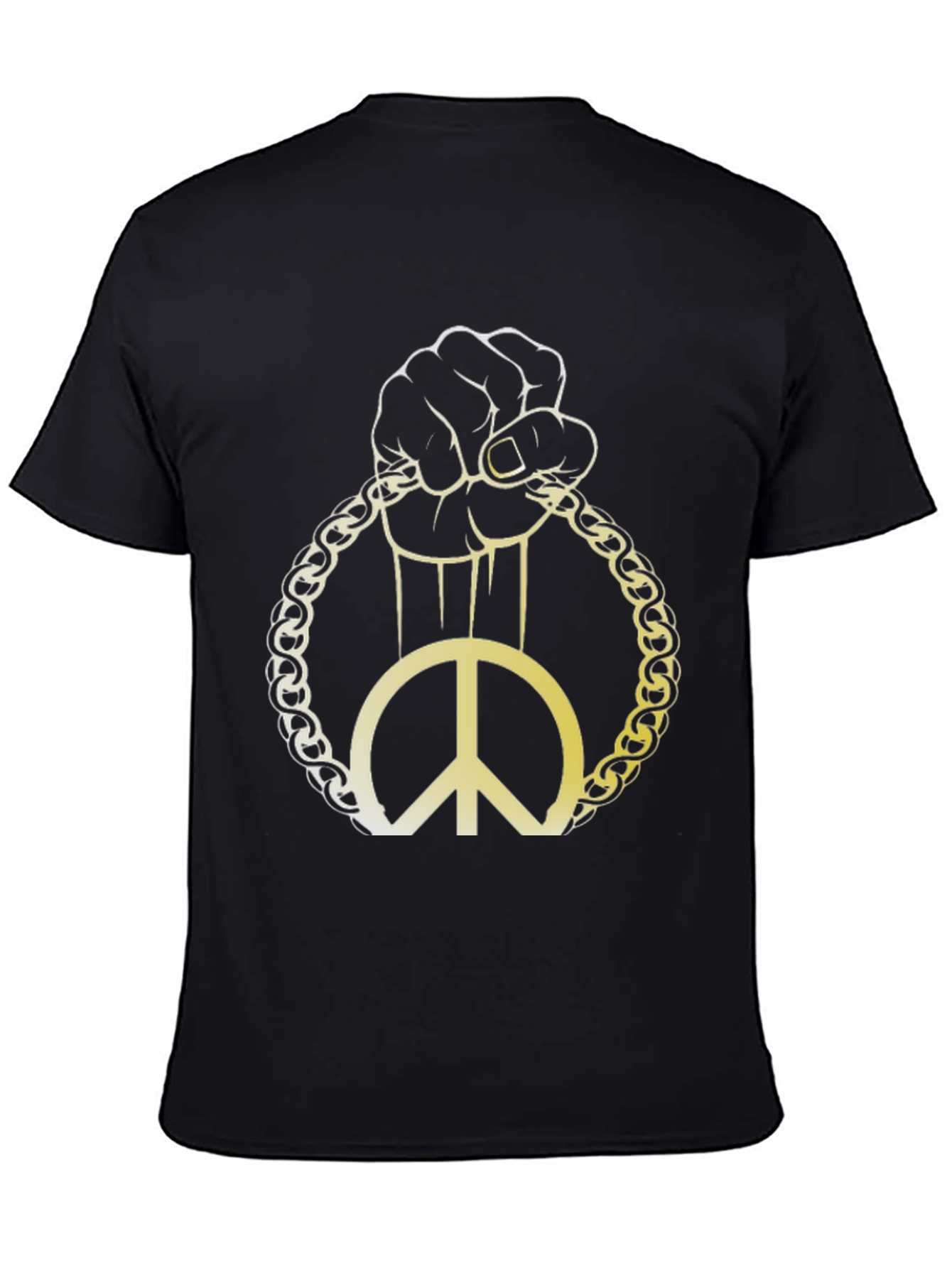 Peace Symbol Graphic Tee - Black