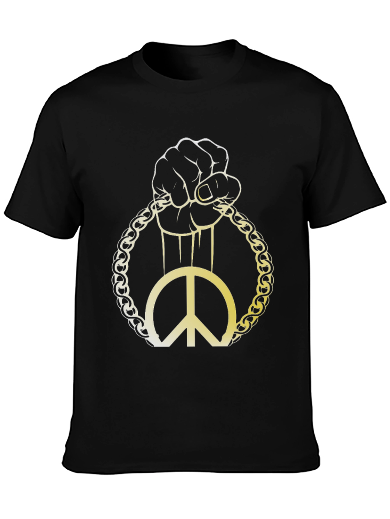 Peace Symbol Graphic Tee - Black